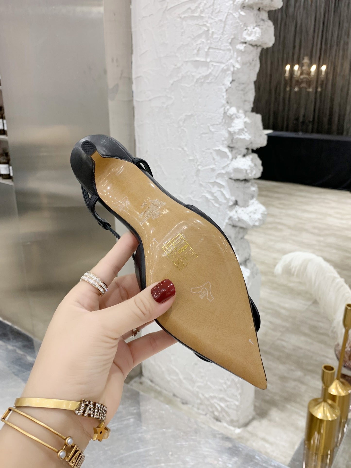 Valentino VLogo Signature Pointed Toe Patent Leather Pumps