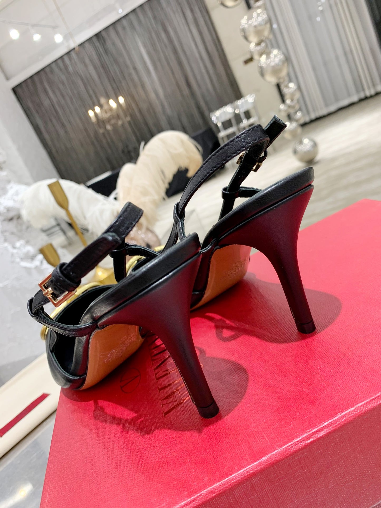 Valentino VLogo Signature Pointed Toe Patent Leather Pumps