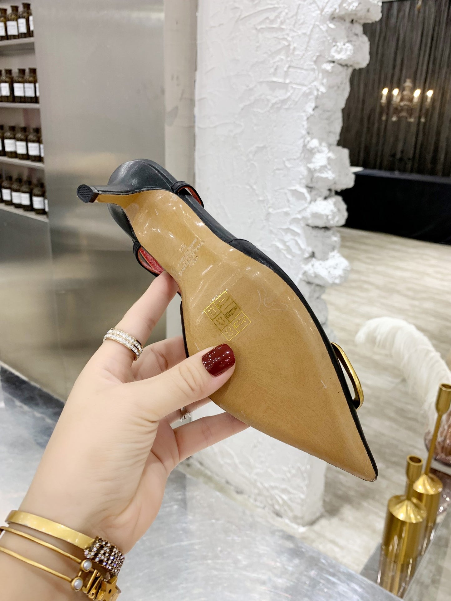 Valentino VLogo Signature Pointed Toe Patent Leather Pumps