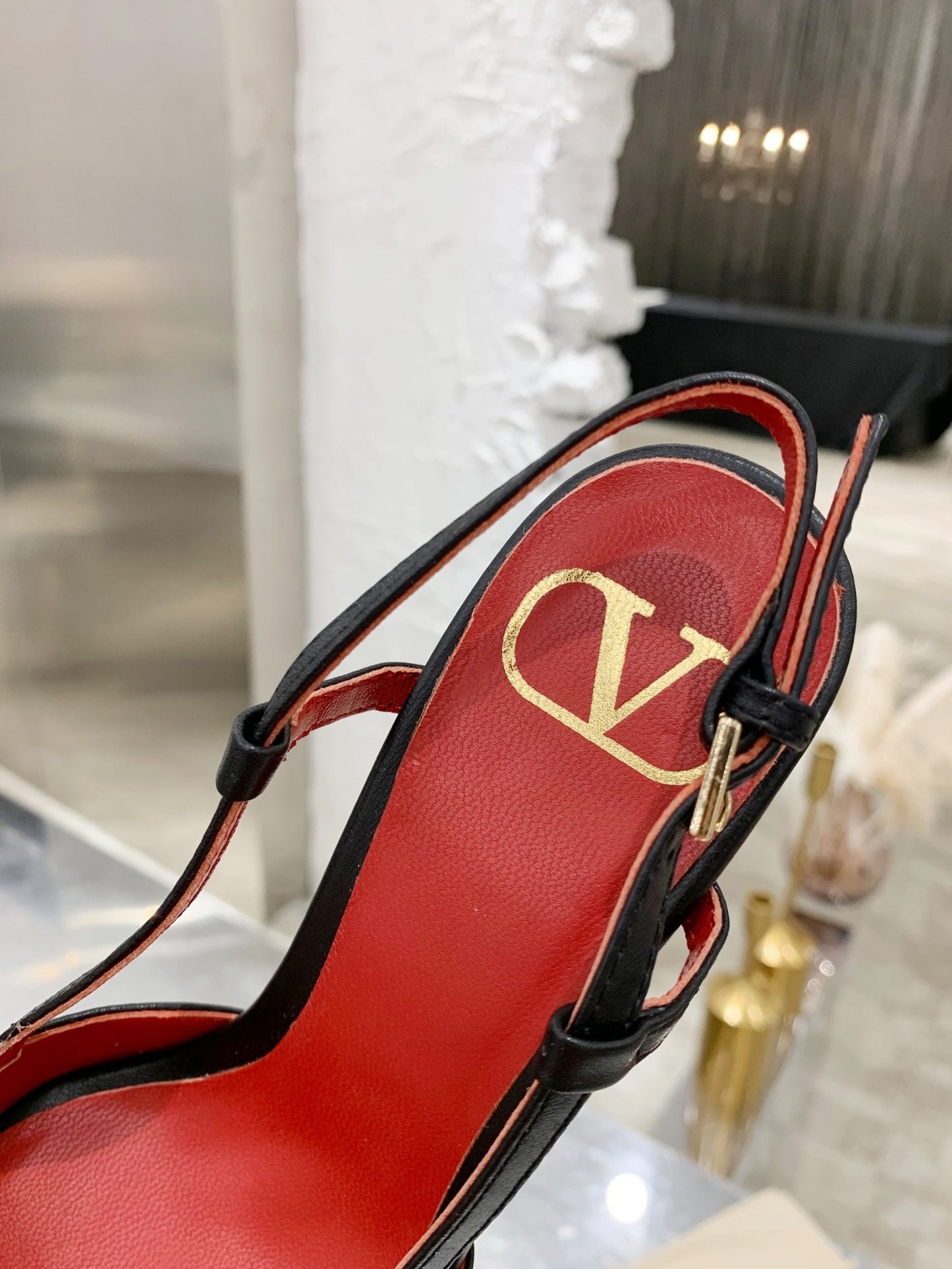 Valentino VLogo Signature Pointed Toe Patent Leather Pumps