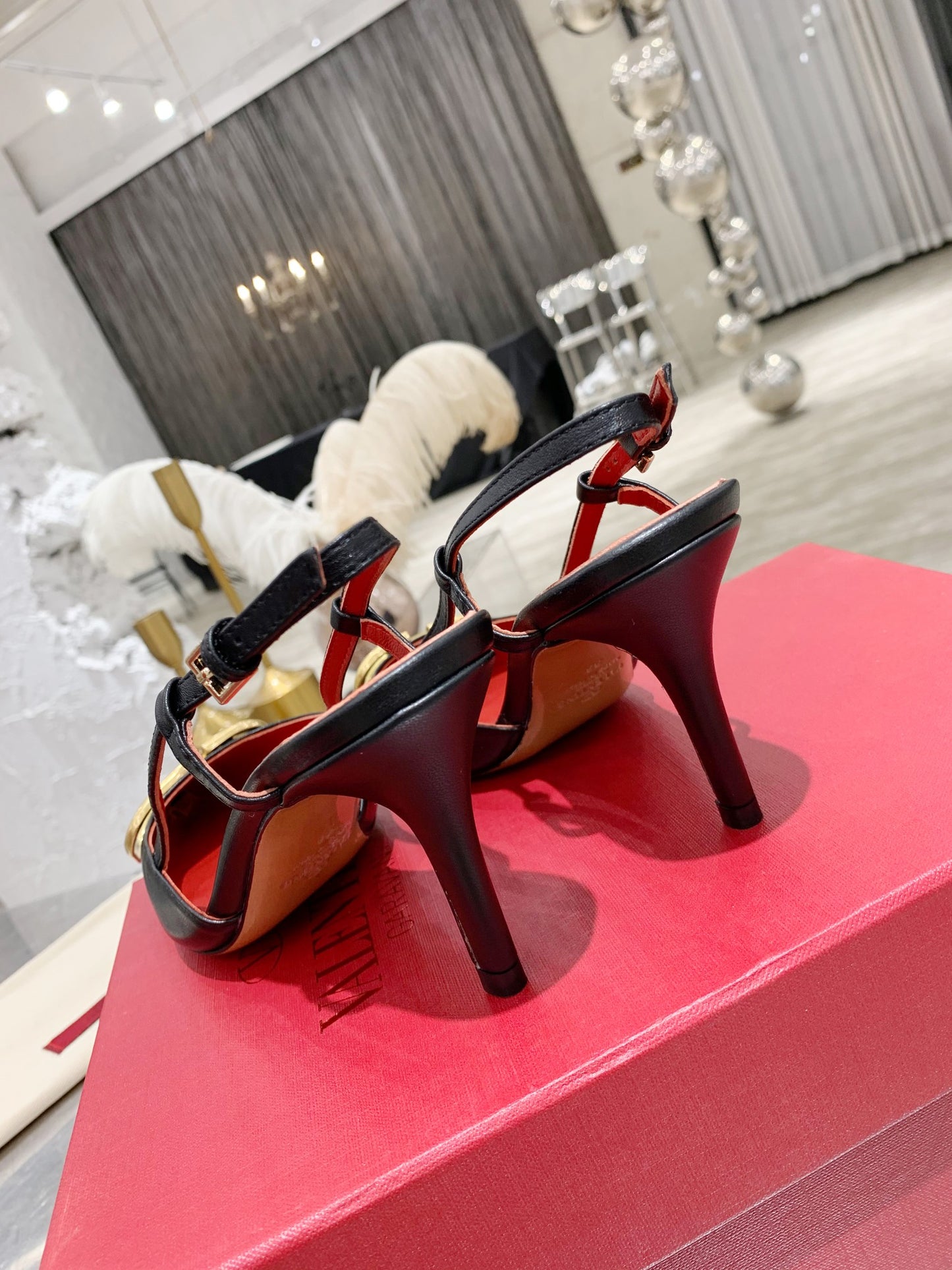 Valentino VLogo Signature Pointed Toe Patent Leather Pumps