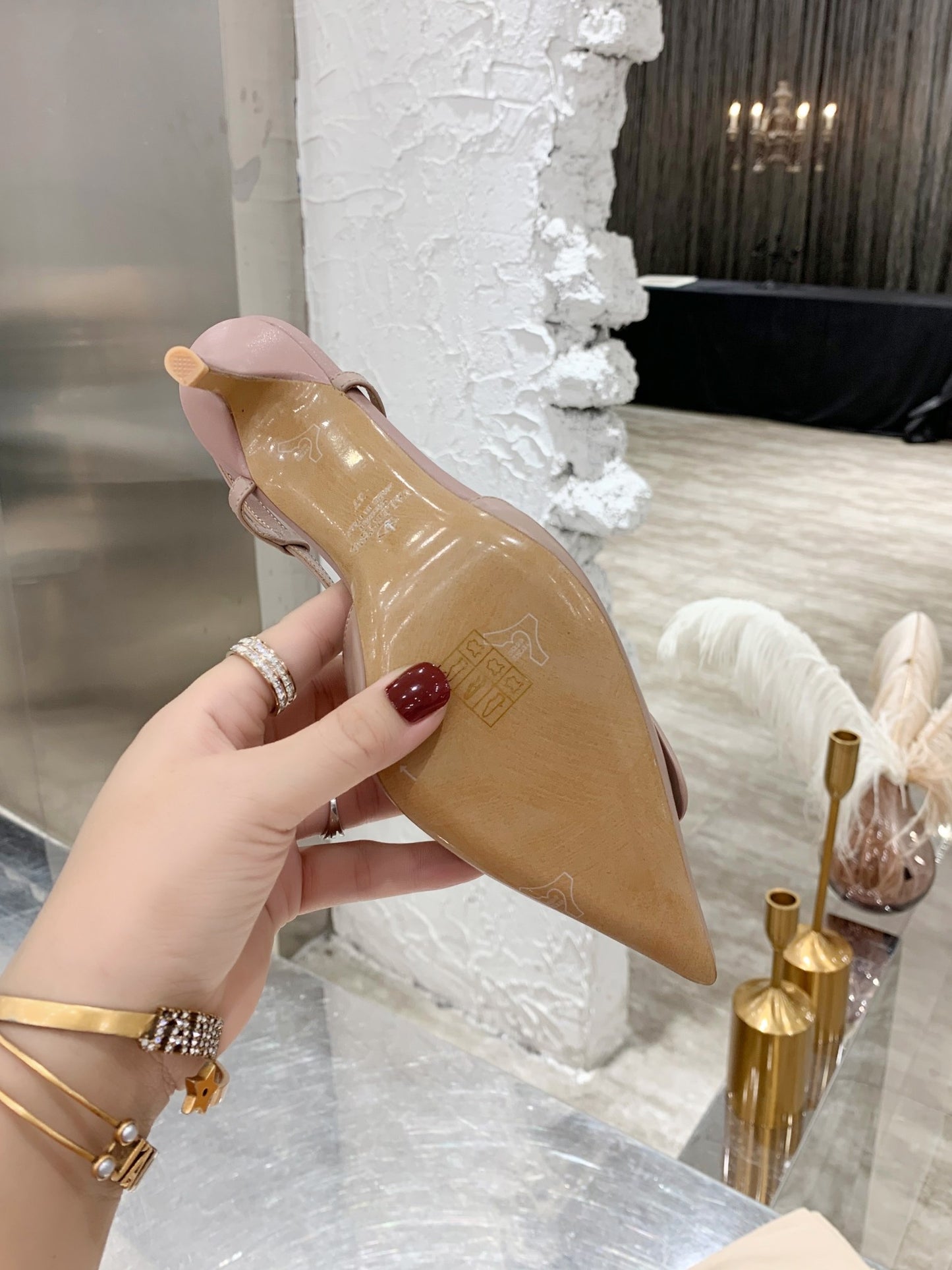 Valentino VLogo Signature Pointed Toe Patent Leather Pumps