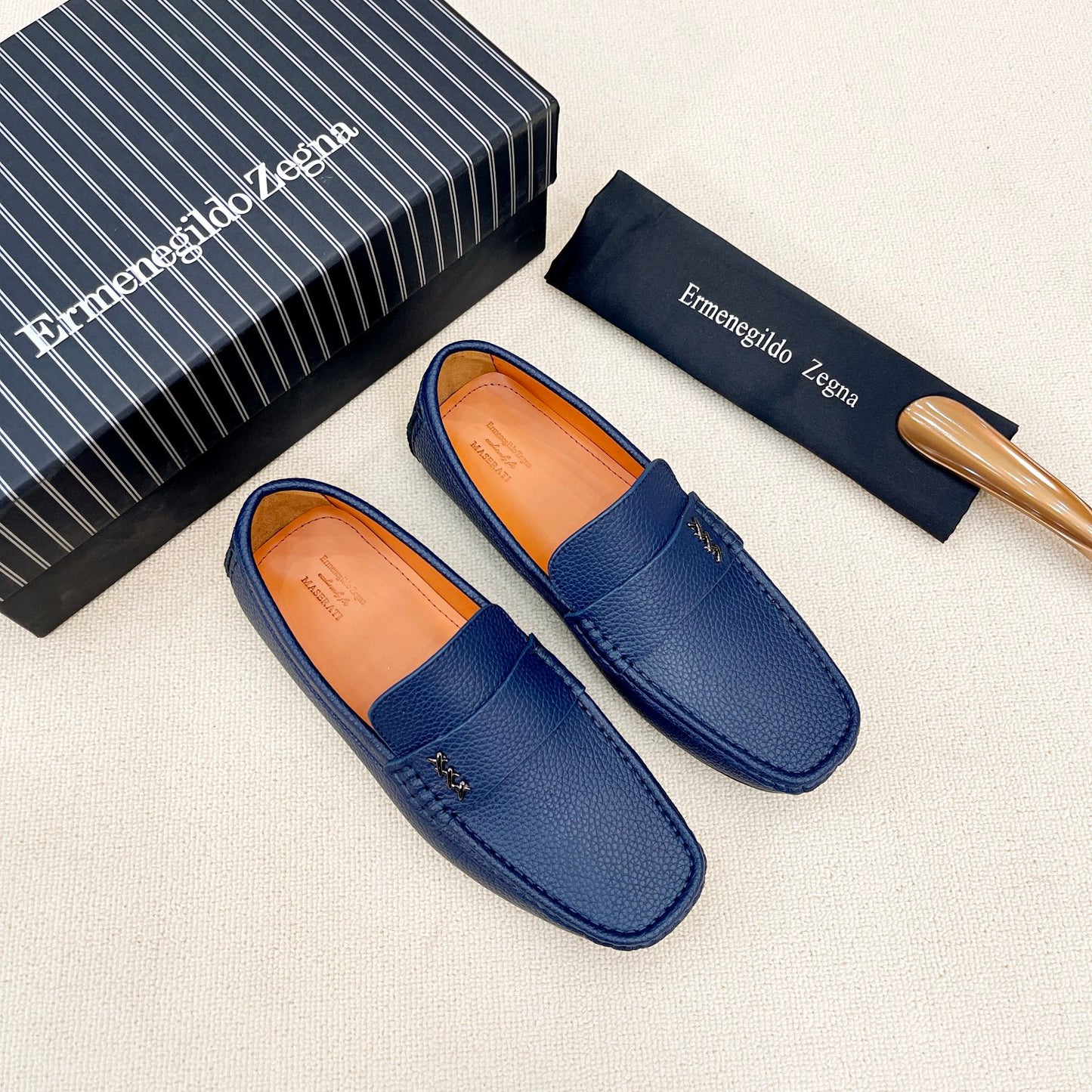 Zegna Classic Leather Driving Shoes