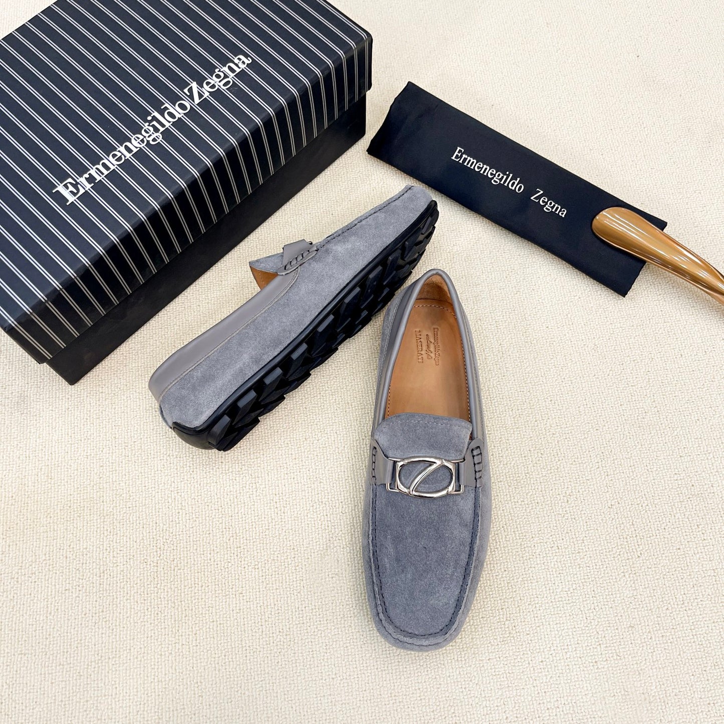 Zegna Classic Leather Driving Shoes
