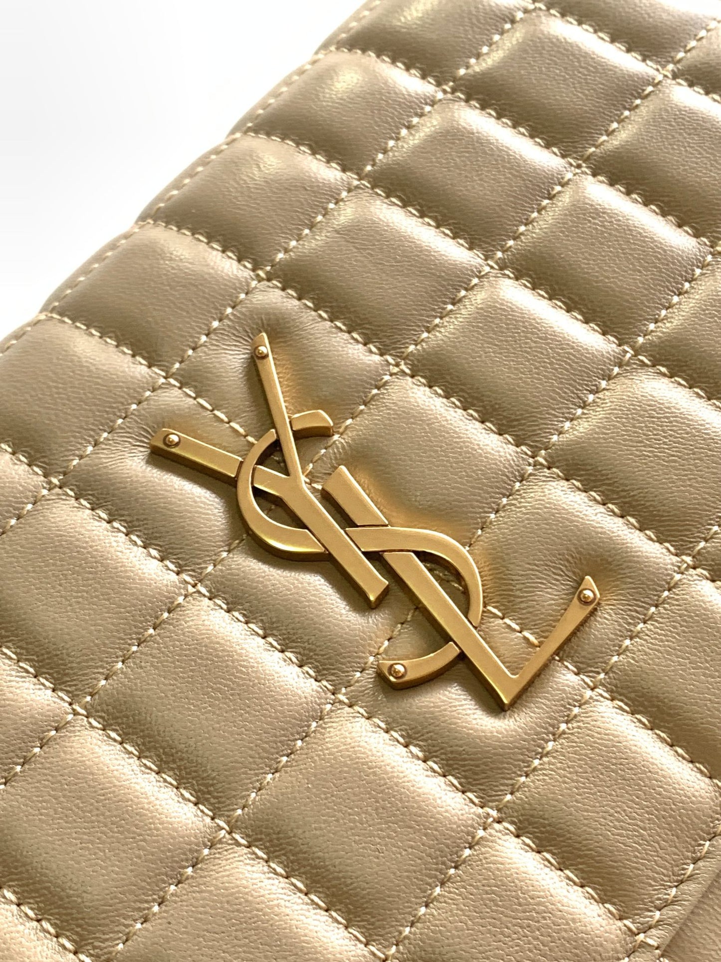 Saint Laurent LE CASSANDRE Matelassé Chain Wallet