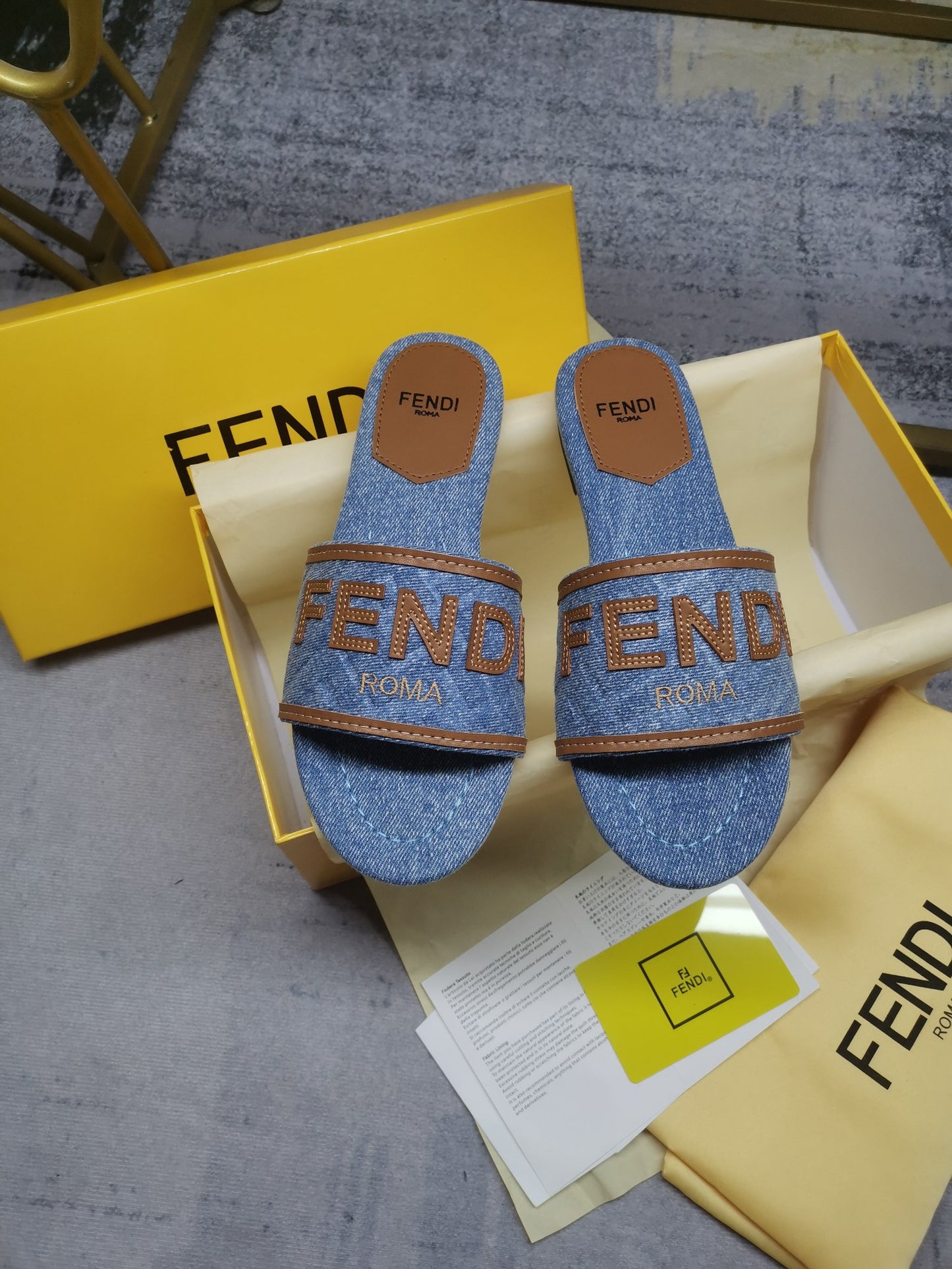Fendi Embroidered Canvas Sneakers