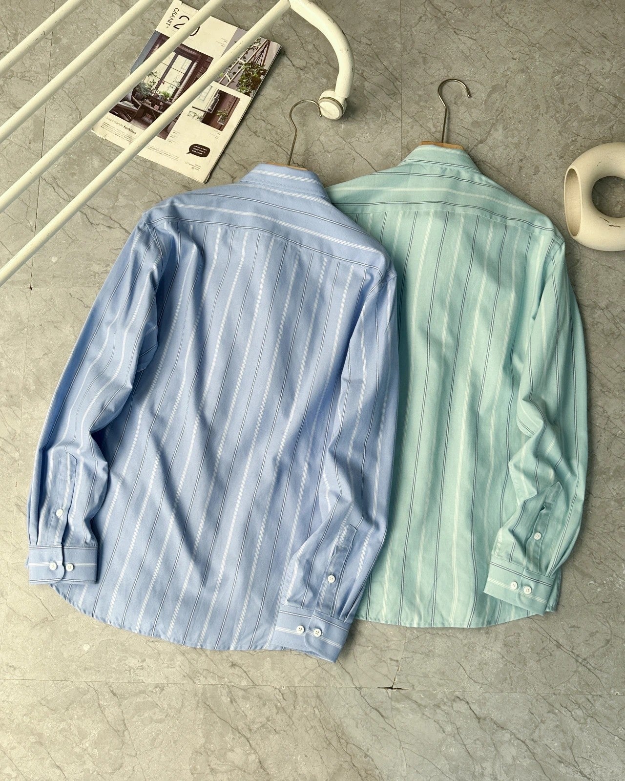 Moncler Striped Mercerized Shirt – 2025 Fall Collection