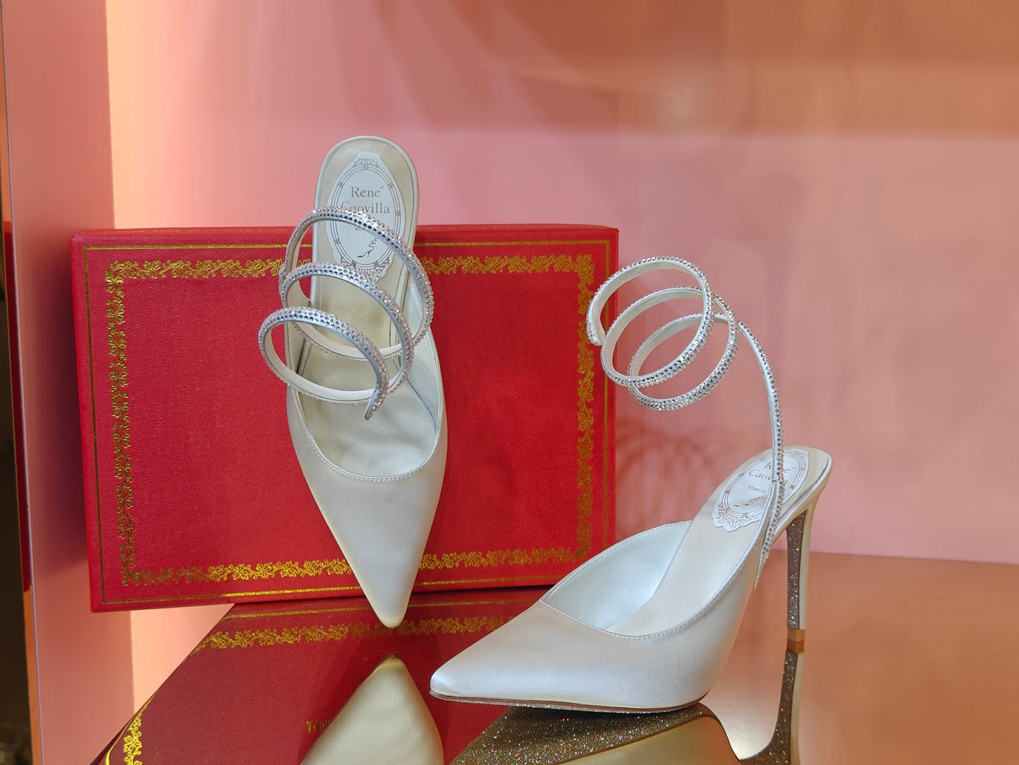 René Caovilla Cleo Silk Slingbacks – 23SS
