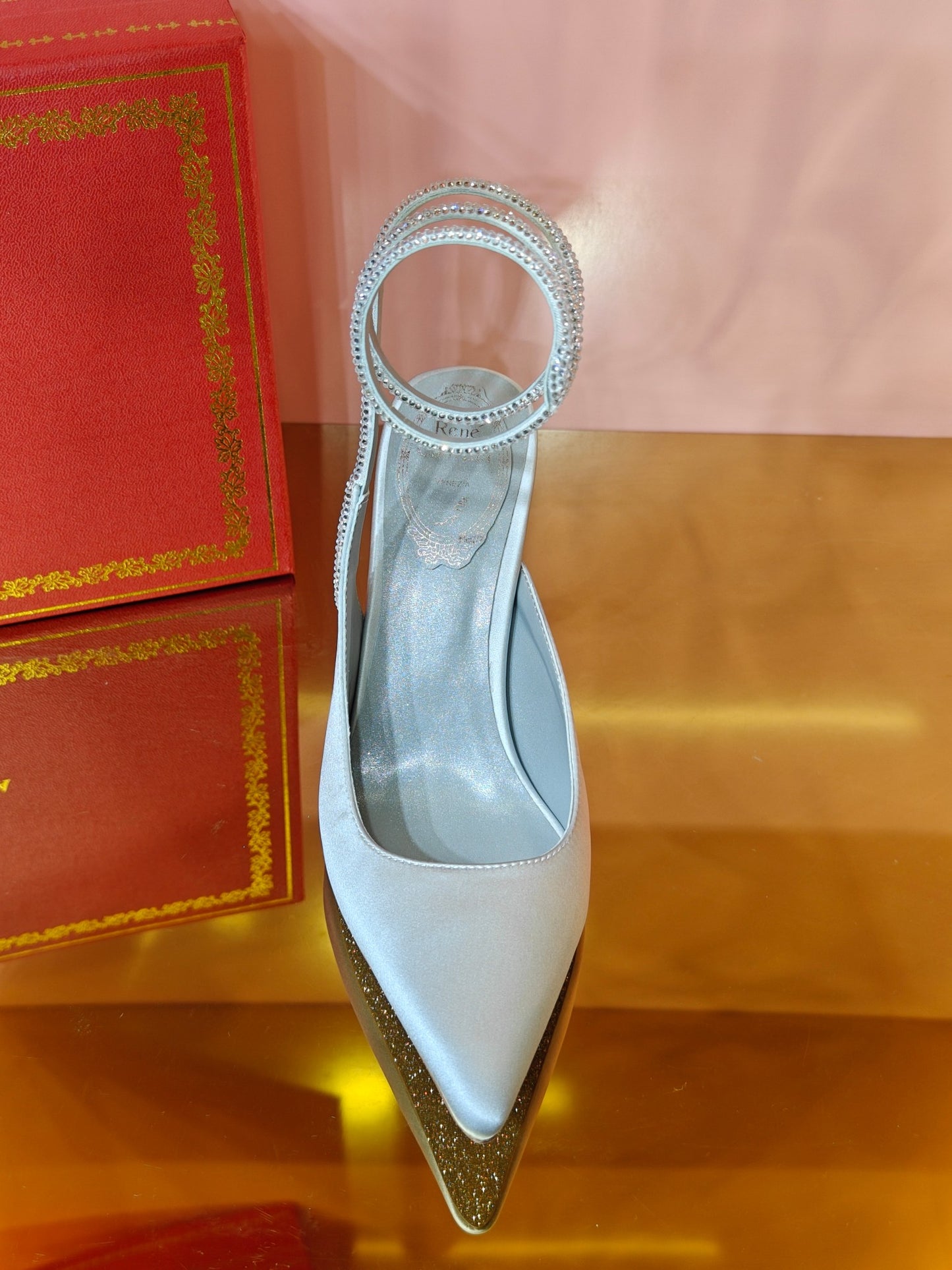 René Caovilla Cleo Silk Slingbacks – 23SS