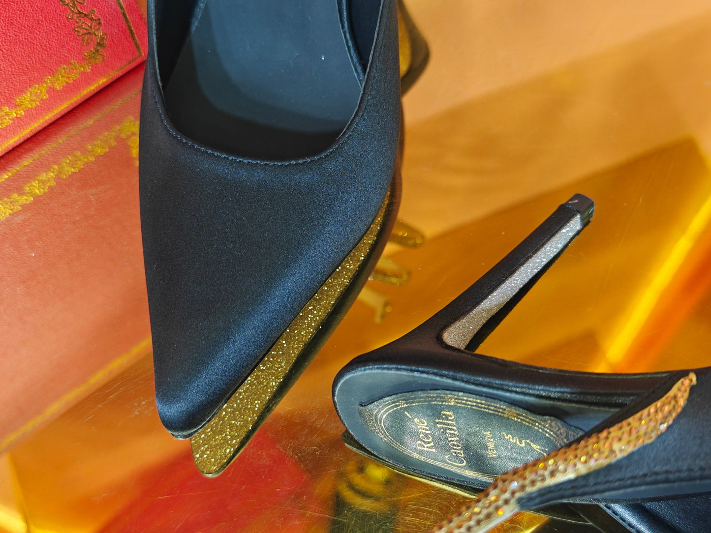 René Caovilla Cleo Silk Slingbacks – 23SS