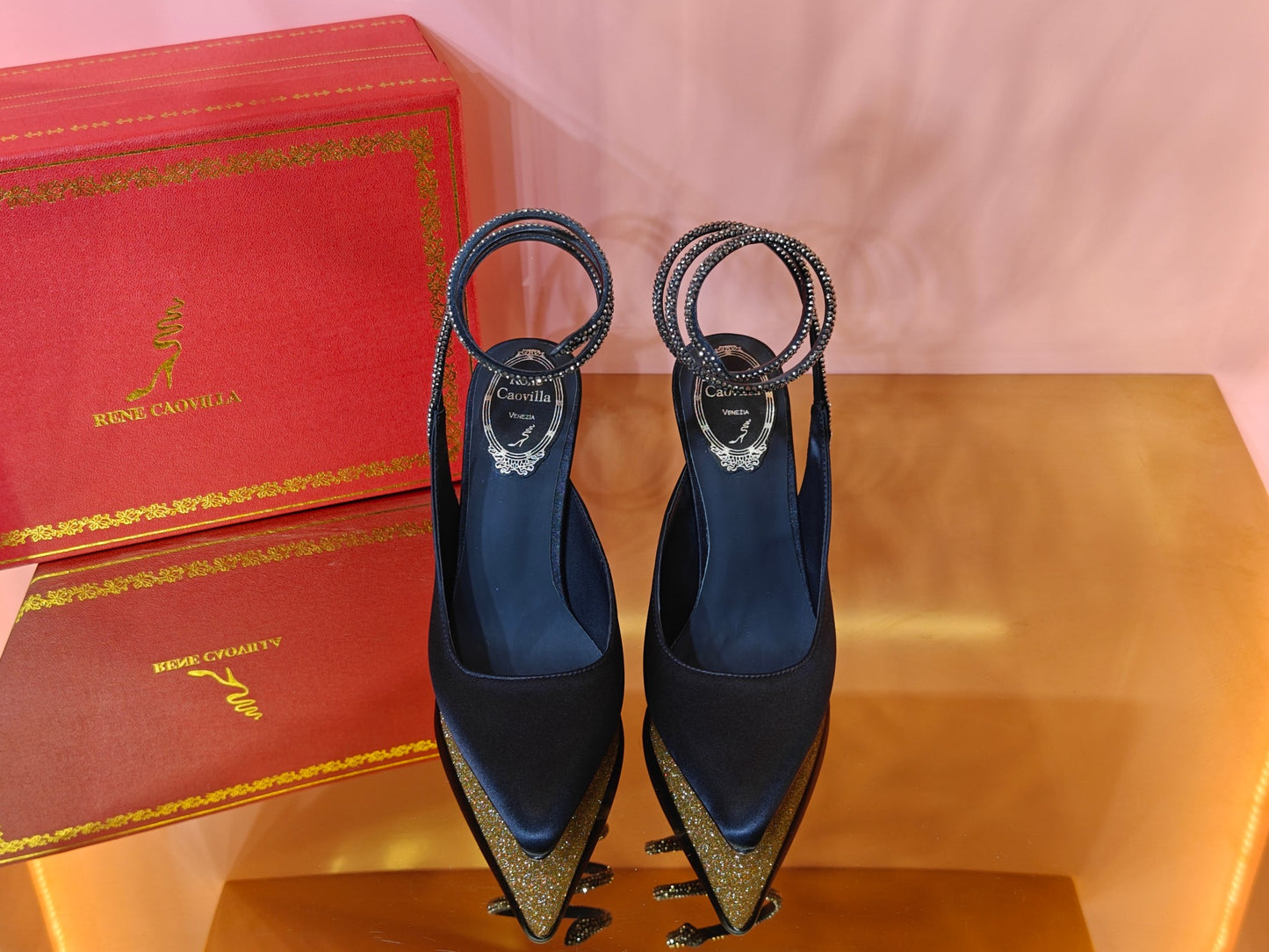 René Caovilla Cleo Silk Slingbacks – 23SS