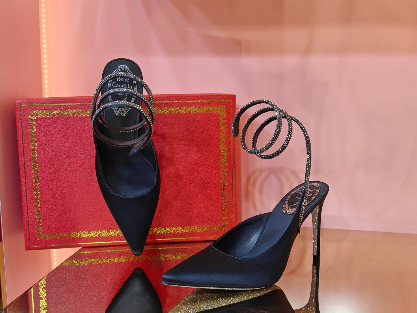René Caovilla Cleo Silk Slingbacks – 23SS