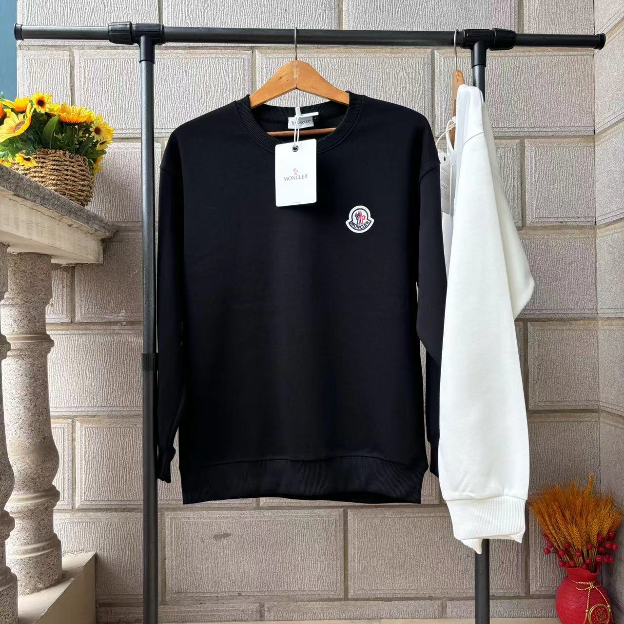 Moncler Classic Cotton Pullover Sweatshirt