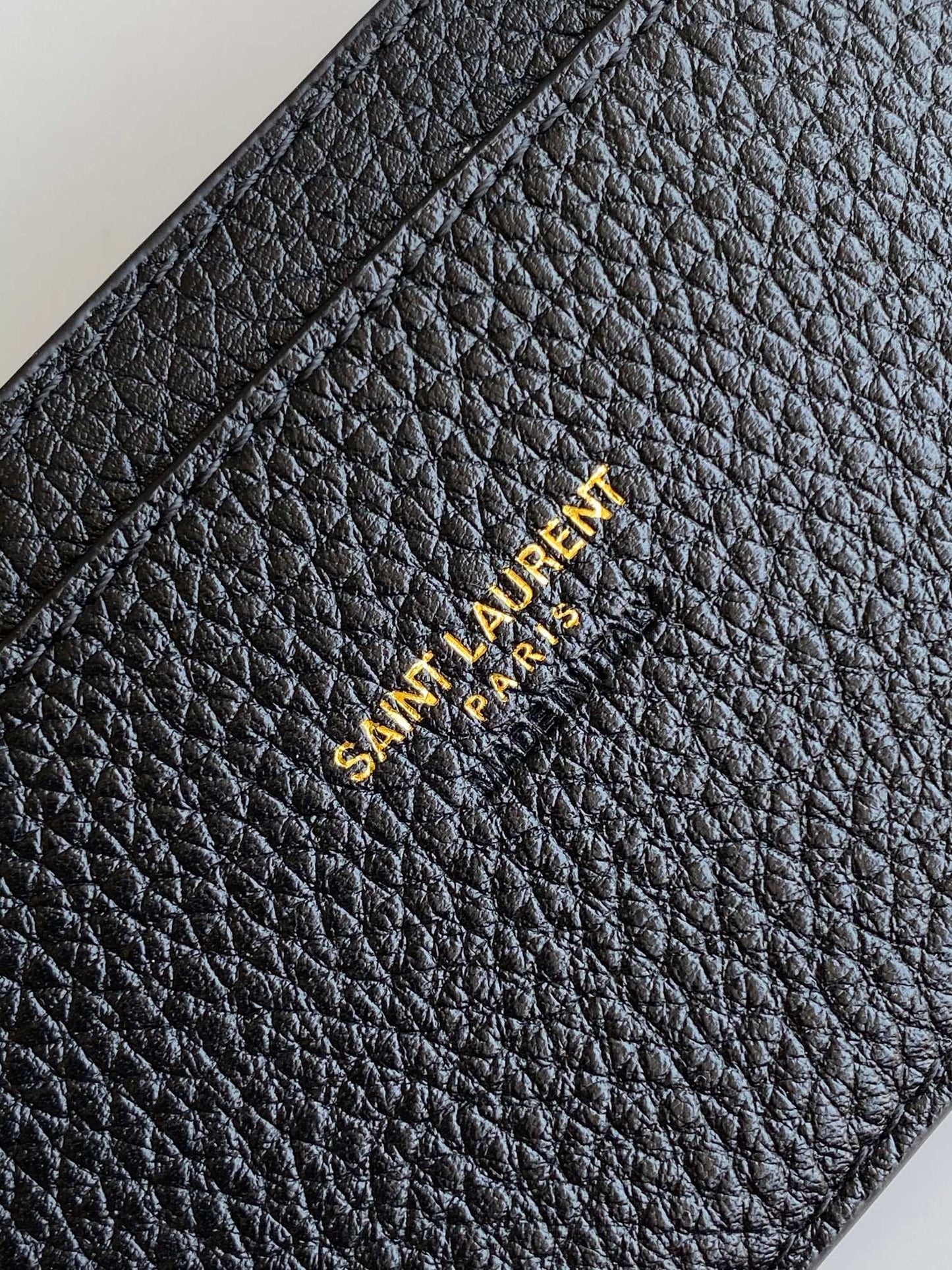 Saint Laurent Grained Leather Small Hobo Bag with Cassandre