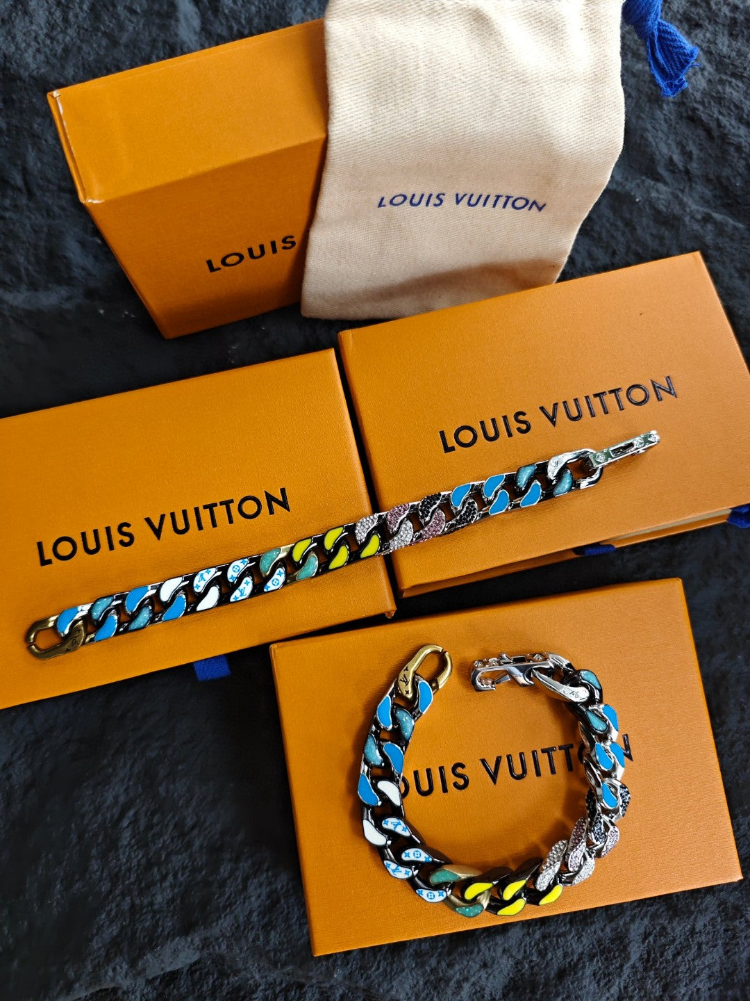 Louis Vuitton LV Chain Links Colorful Bracelet