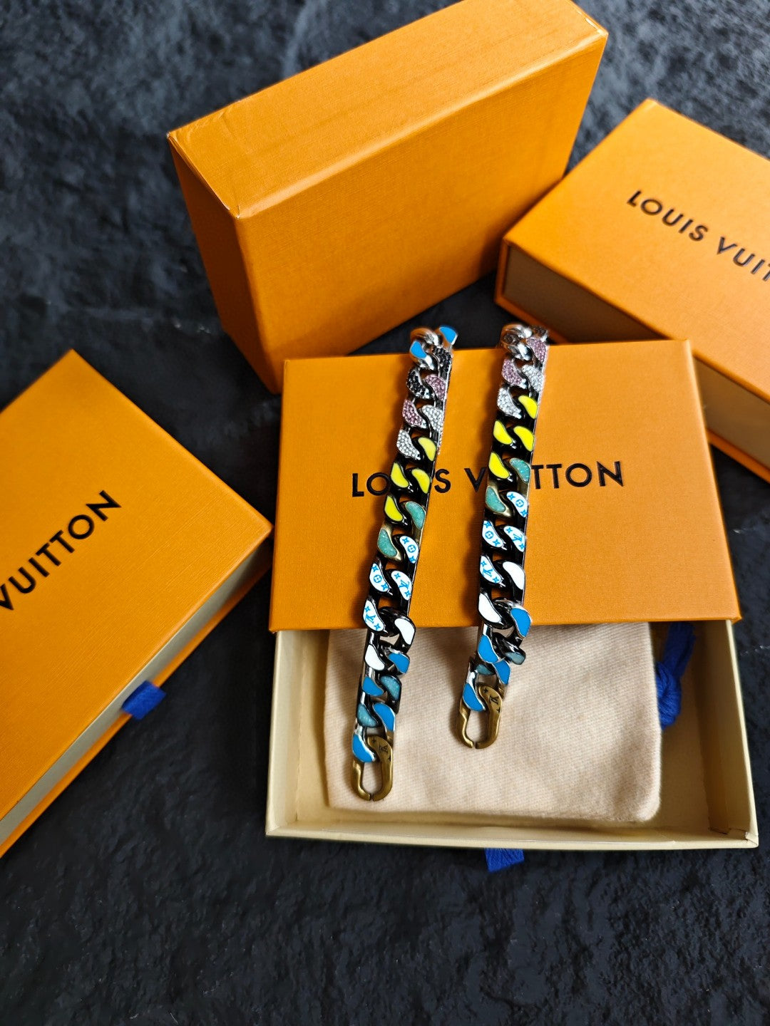 Louis Vuitton LV Chain Links Colorful Bracelet