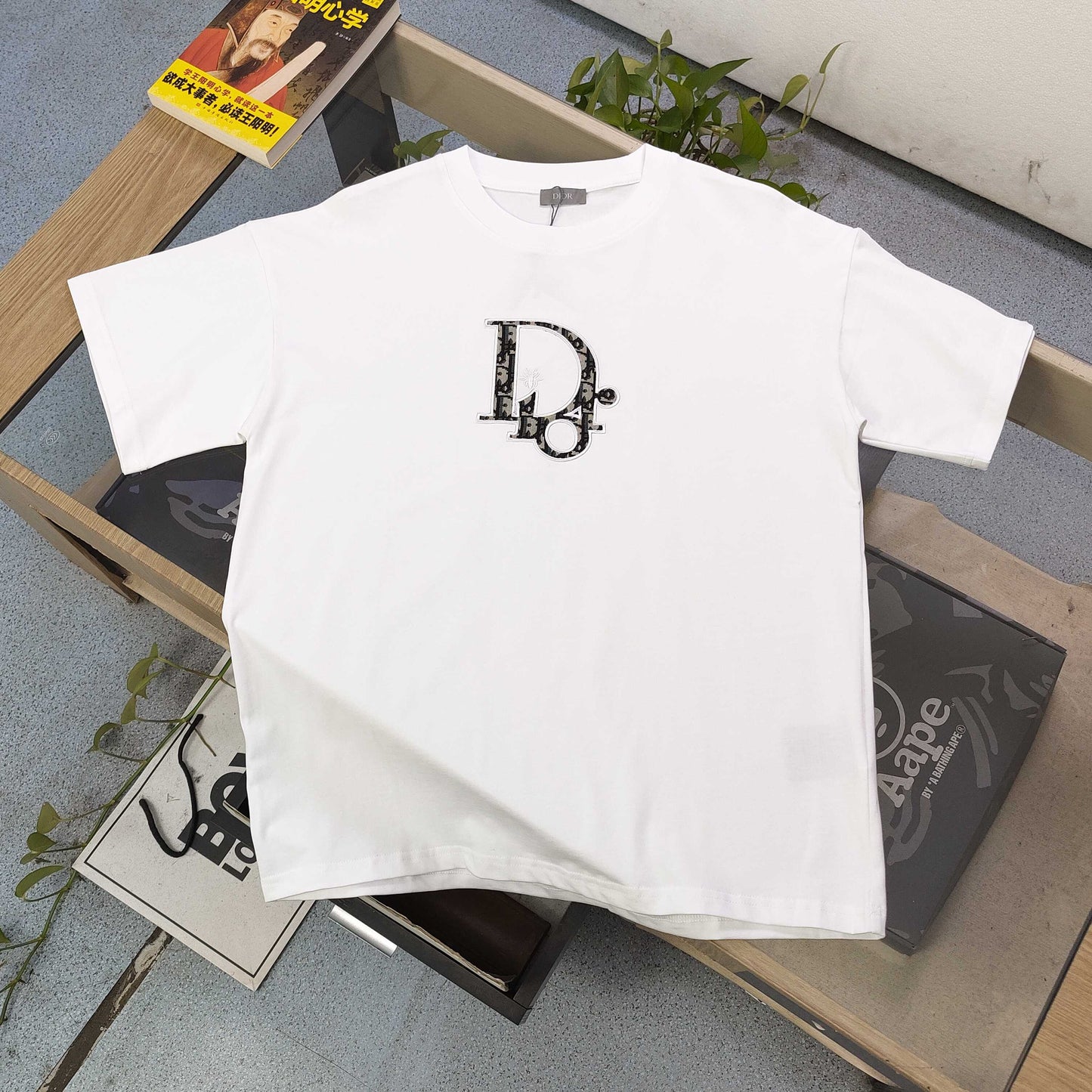 Dior Embroidered Letter Patch T-Shirt – 2025 Collection