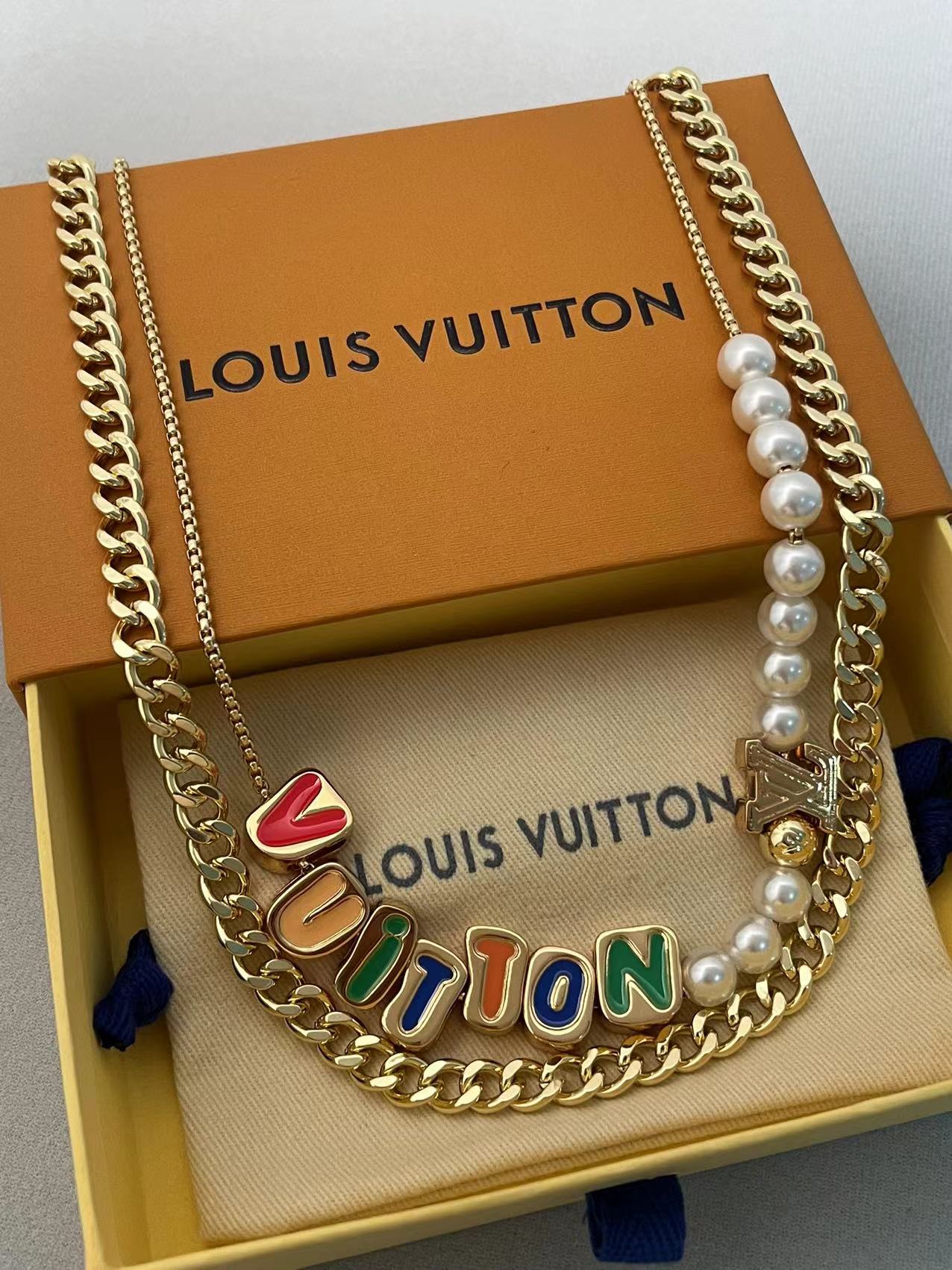 Louis Vuitton Beaded Double Chain Belt