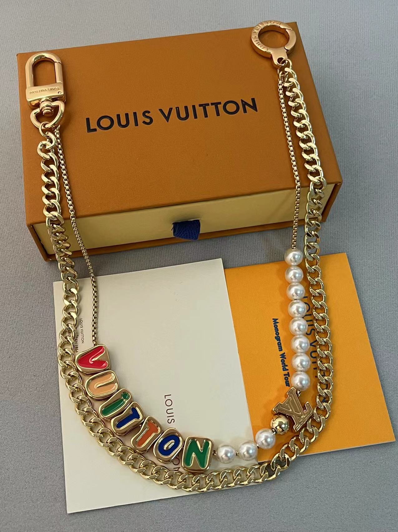 Louis Vuitton Beaded Double Chain Belt