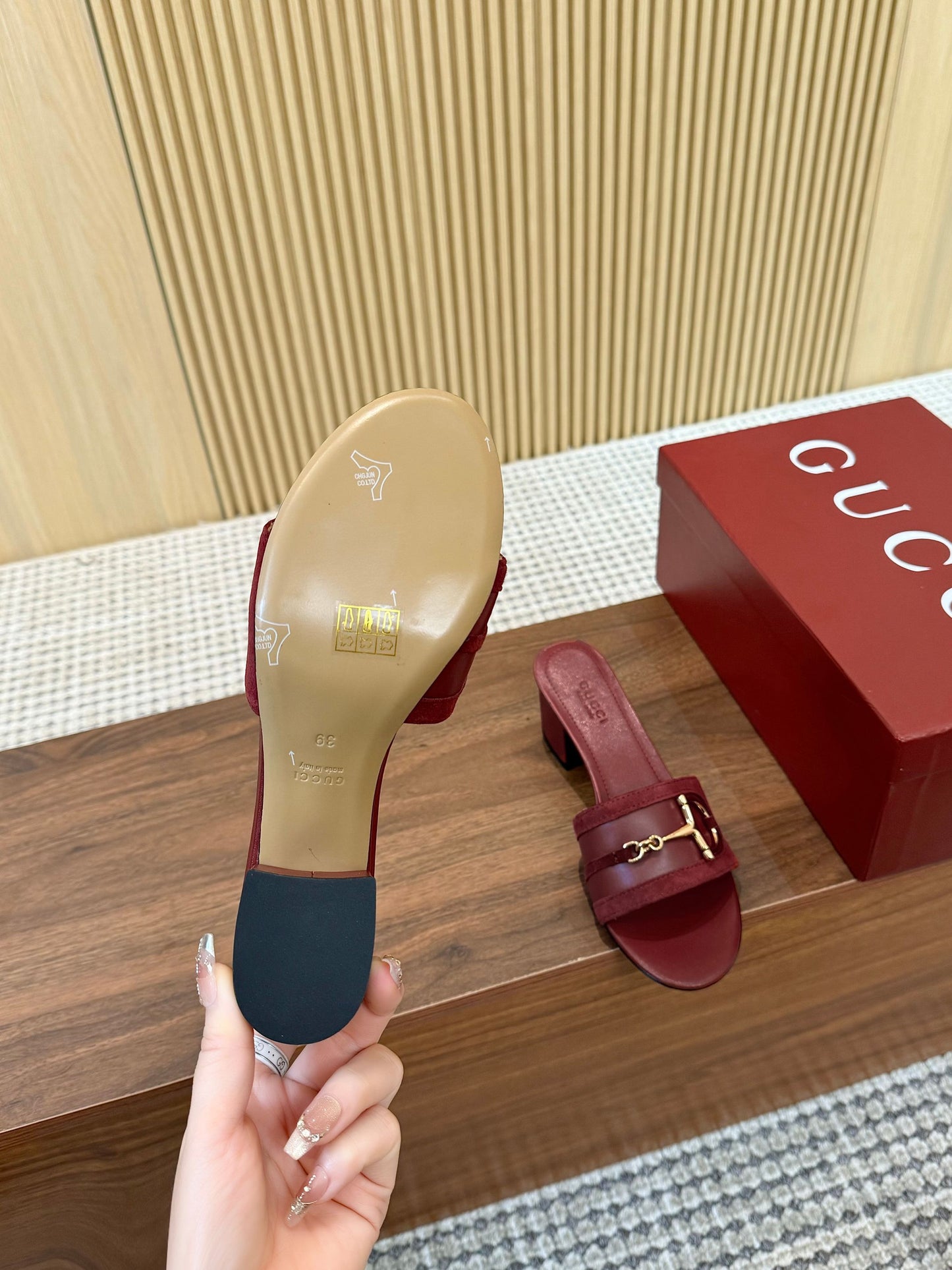 Gucci D-Horsebit Mule Sandals