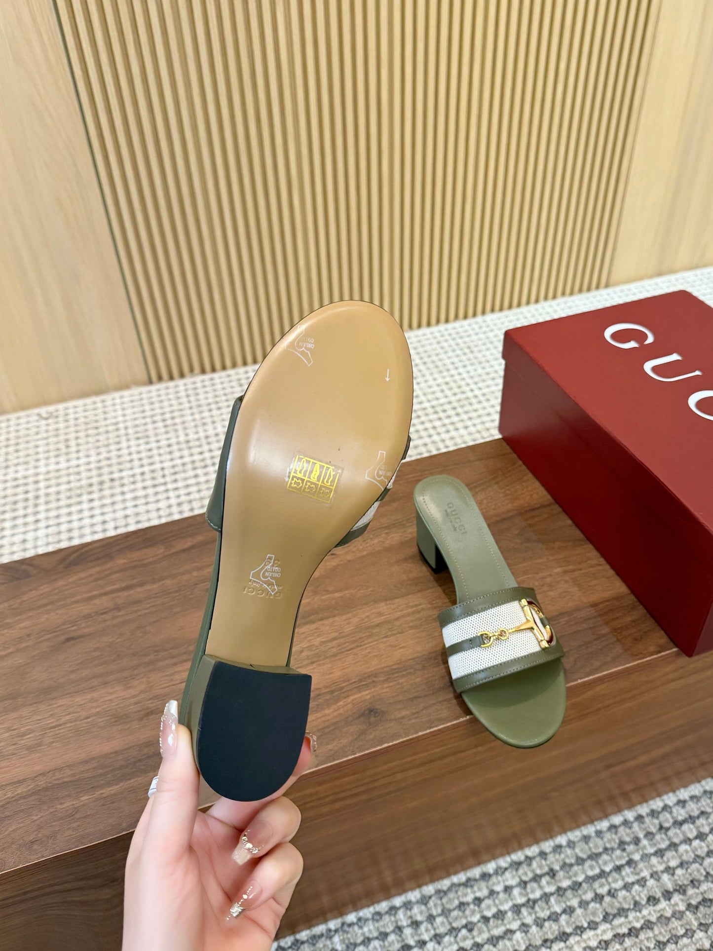 Gucci D-Horsebit Mule Sandals