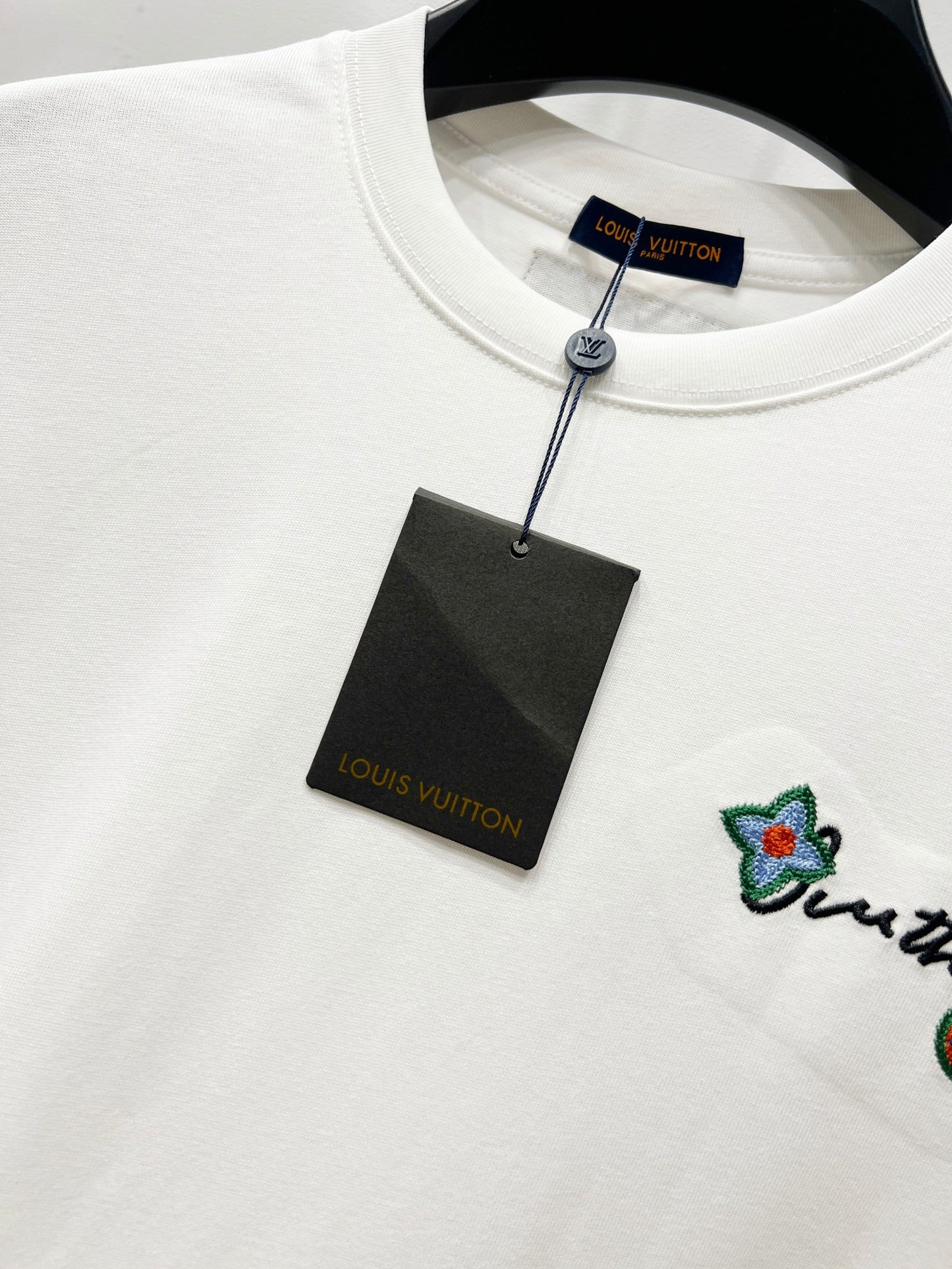 Louis Vuitton Embroidered Floral Logo T-Shirt – 25SS Collection