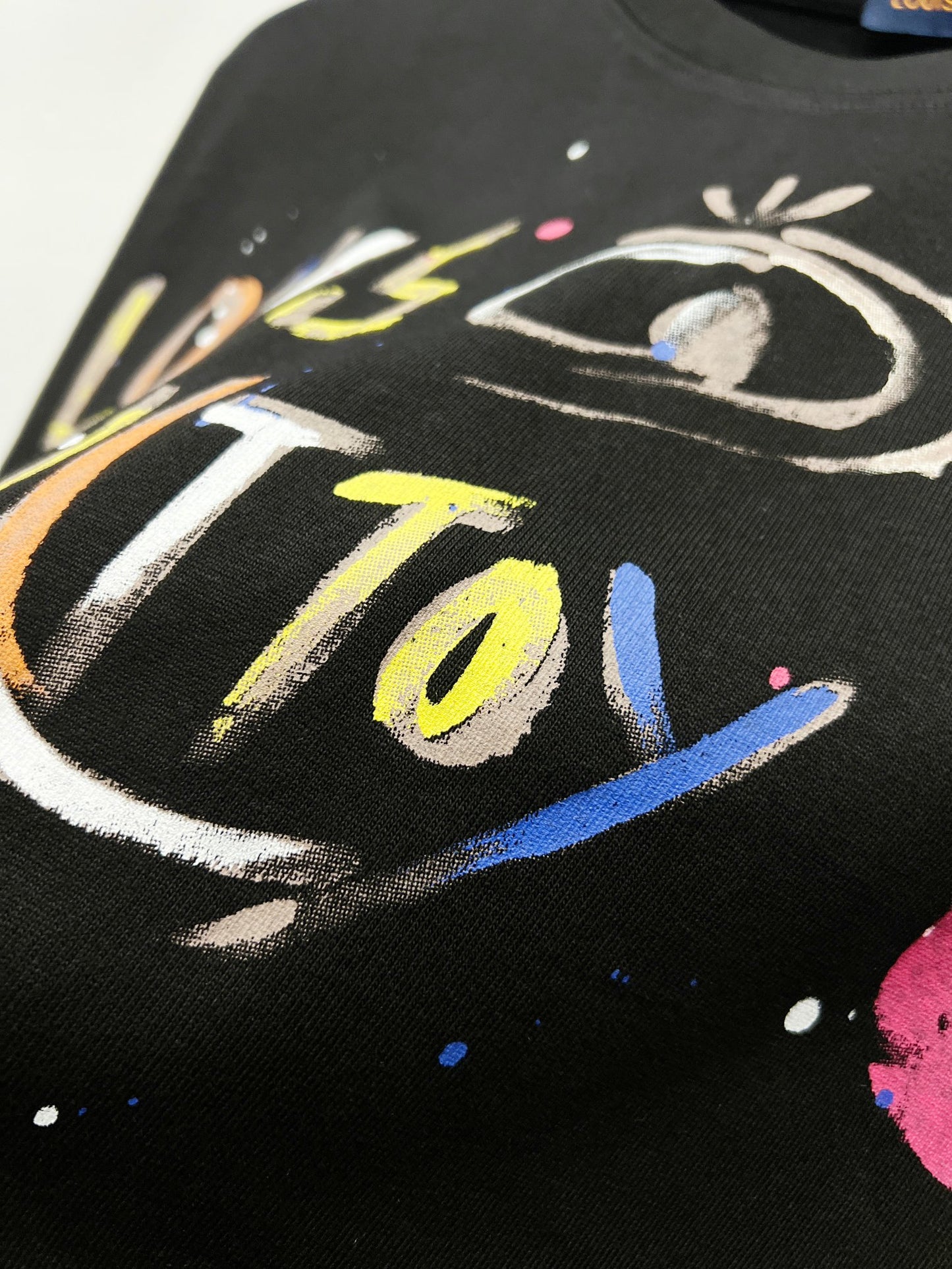 Louis Vuitton Universe Graffiti Paint Splatter T-Shirt – 2025SS