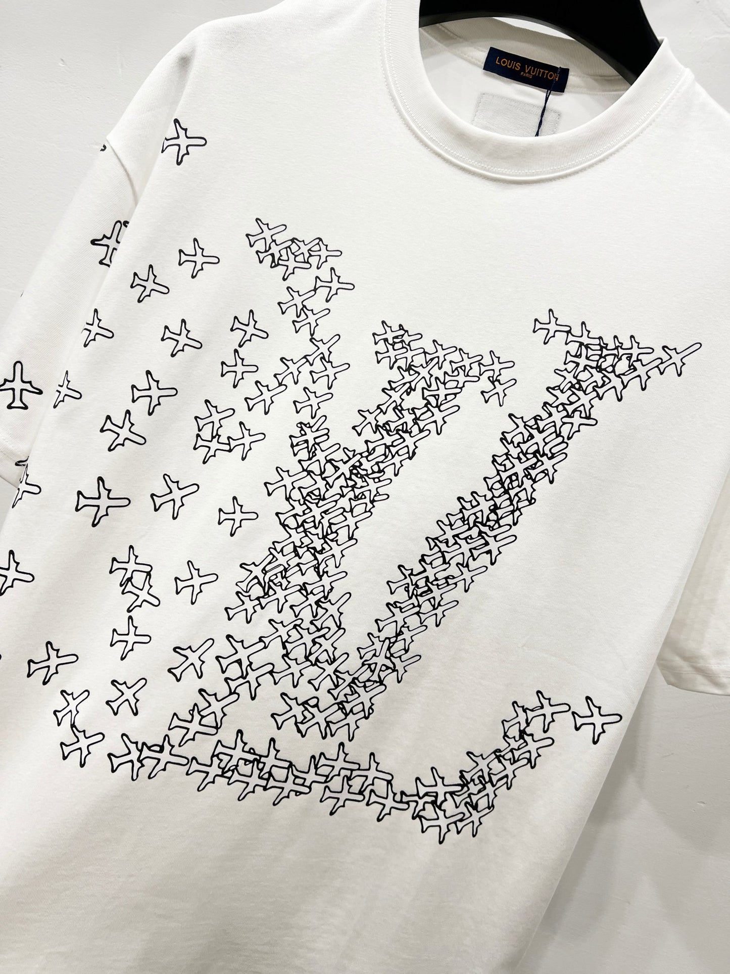 Louis Vuitton Airplane Logo Print T-Shirt – 2025 Summer Collection