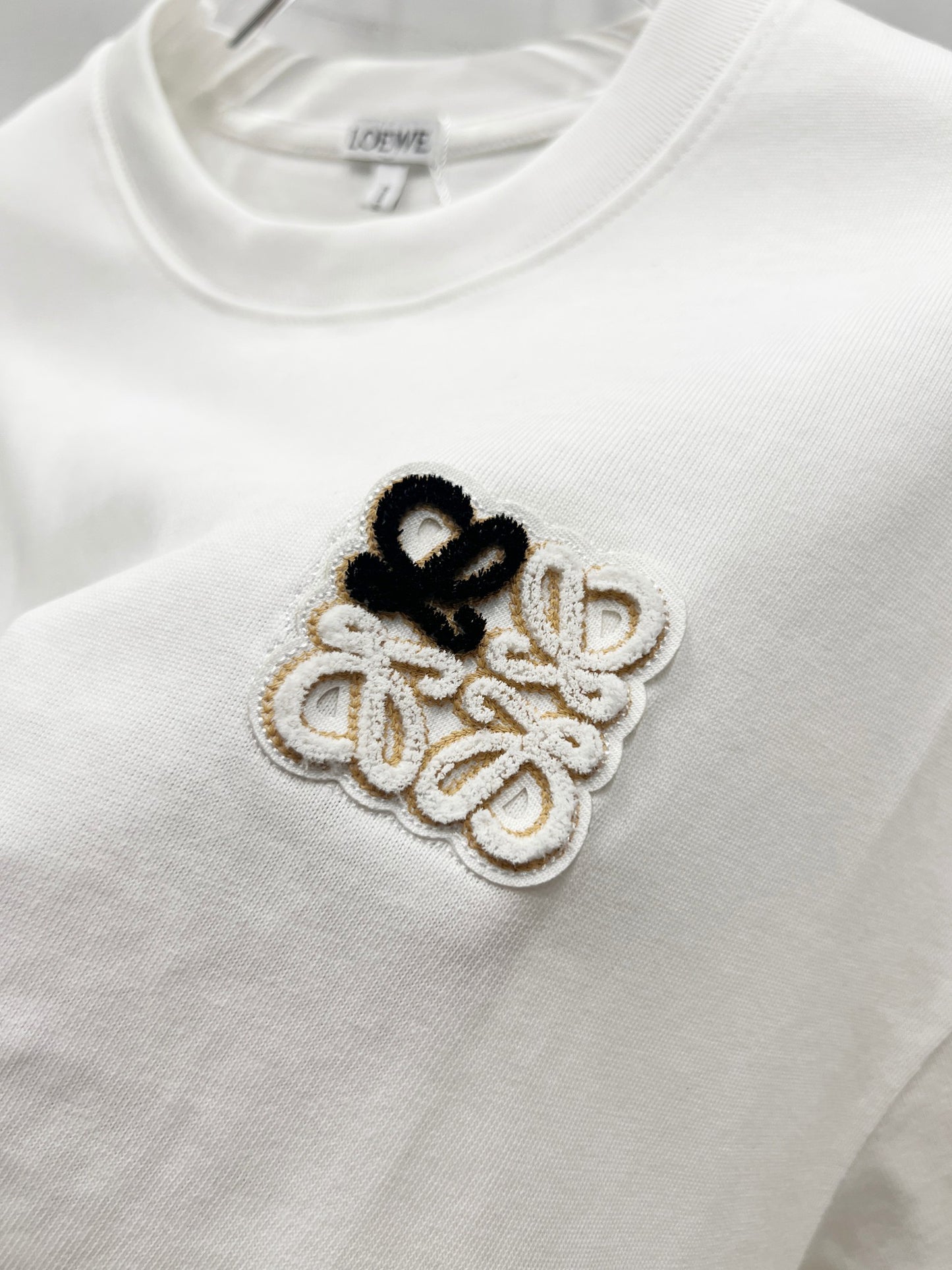 Loewe Classic Minimalist Logo Embroidered T-Shirt