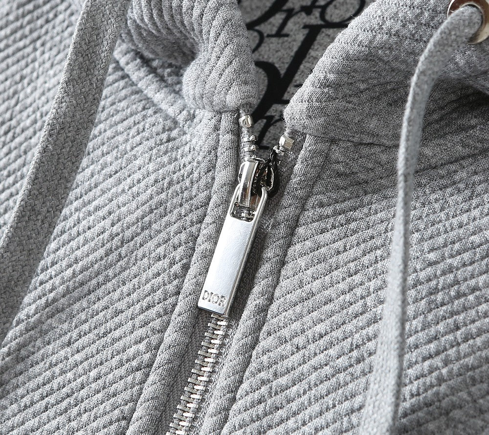 Dior Oblique Monogram Sweatshirt Jacket – 25SS Early Autumn Collection