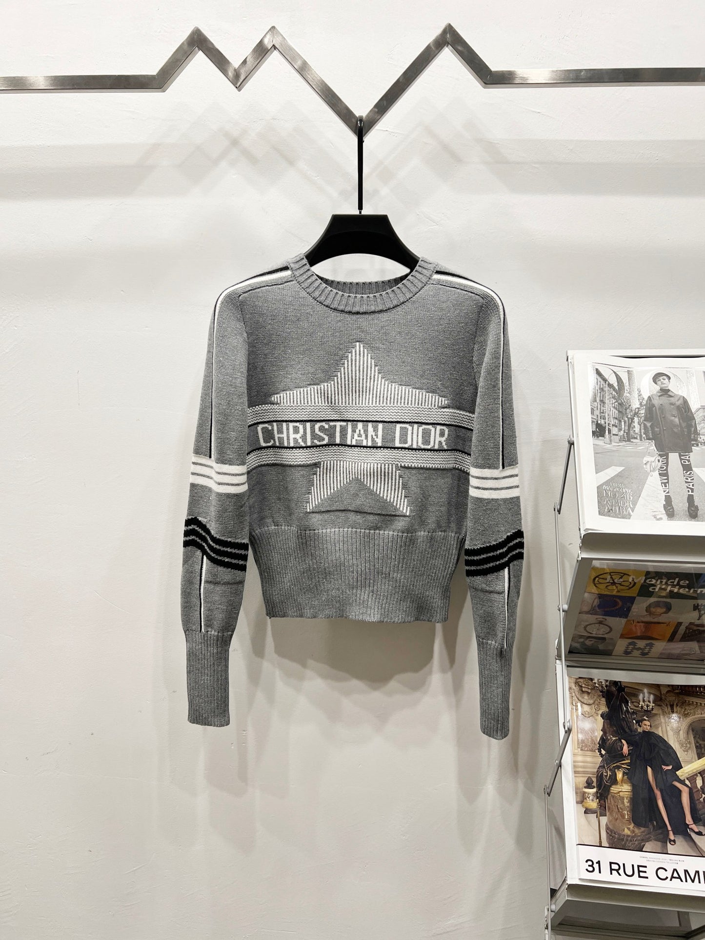 Dior x Peter Doig Ski Series Sailor Collar Knit Sweater – 23FW
