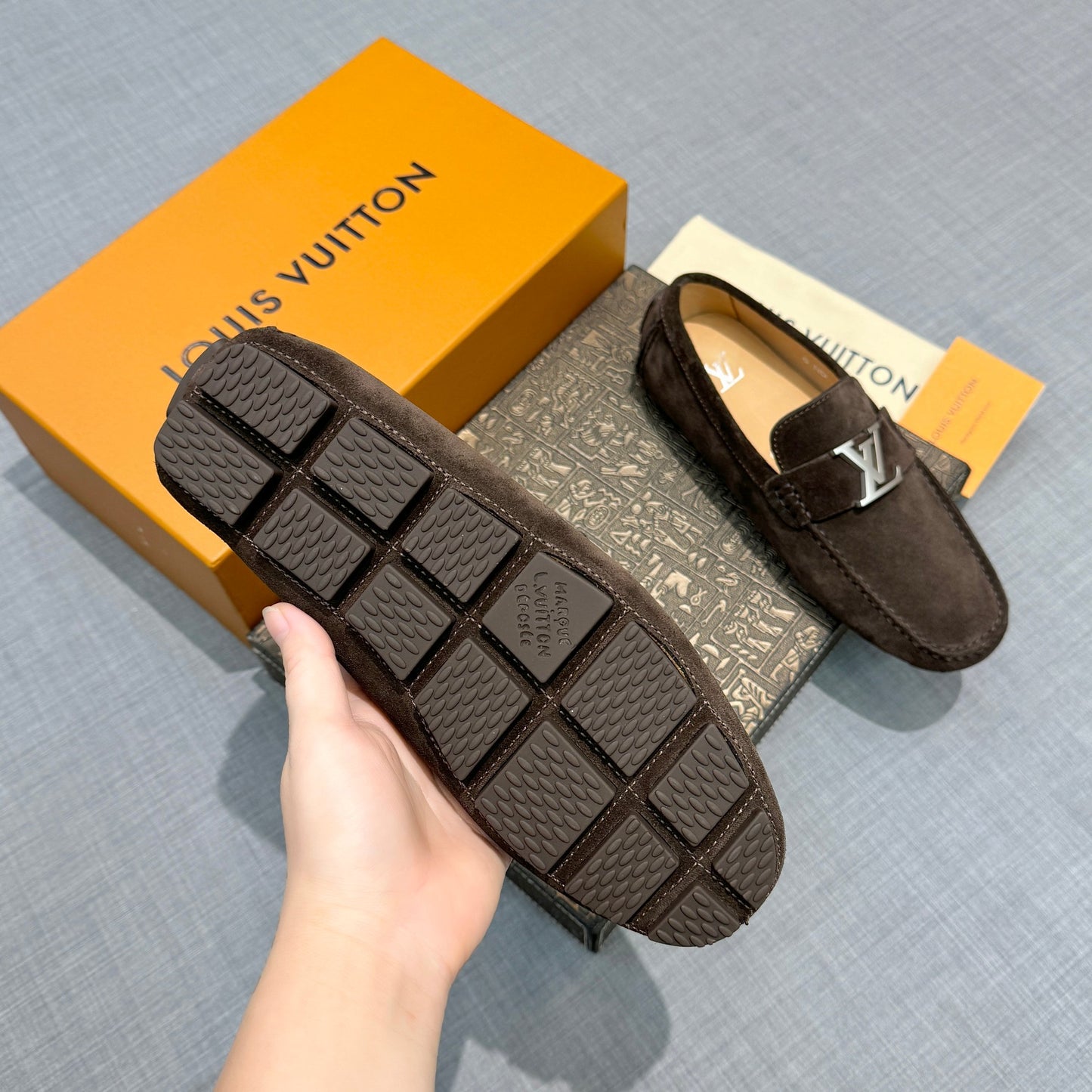 Louis Vuitton Men's Suede Driving Shoes