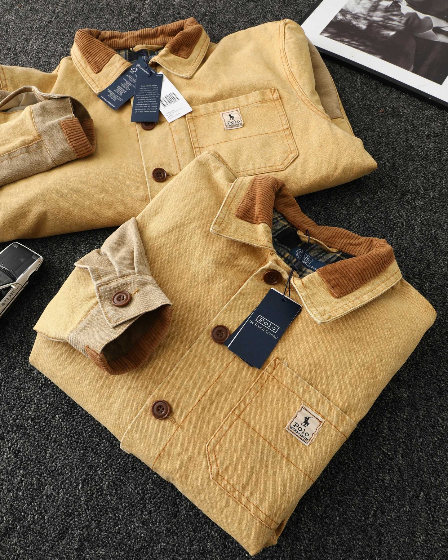 Ralph Lauren Barn Washed Distressed Jacket – 2025 Spring New