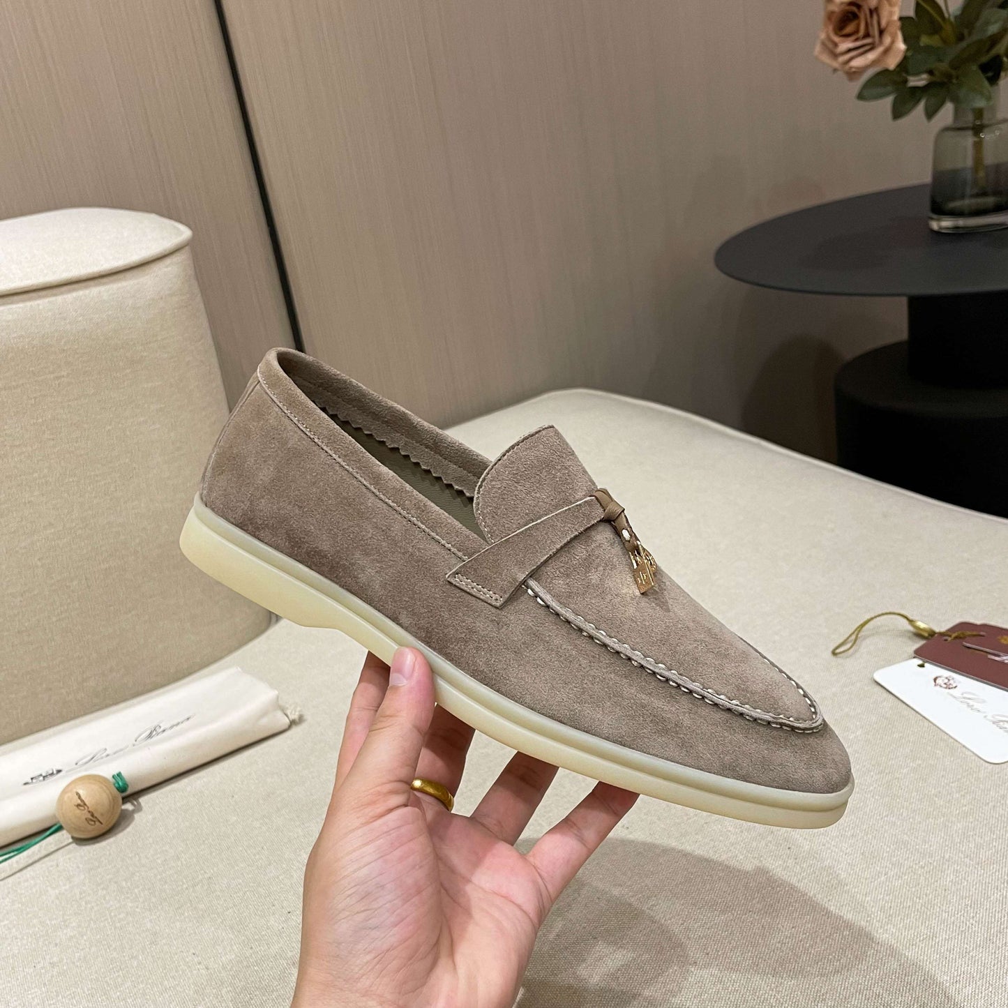 Loro Piana Summer Charms Walk Moccasin Loafers