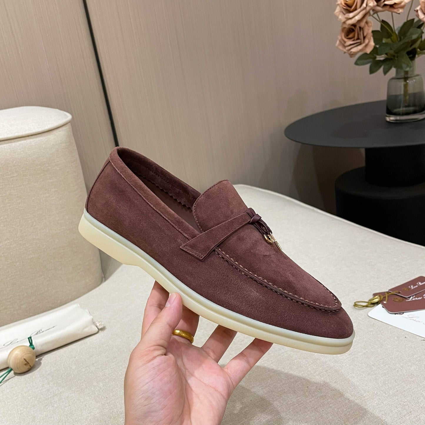 Loro Piana Summer Charms Walk Moccasin Loafers