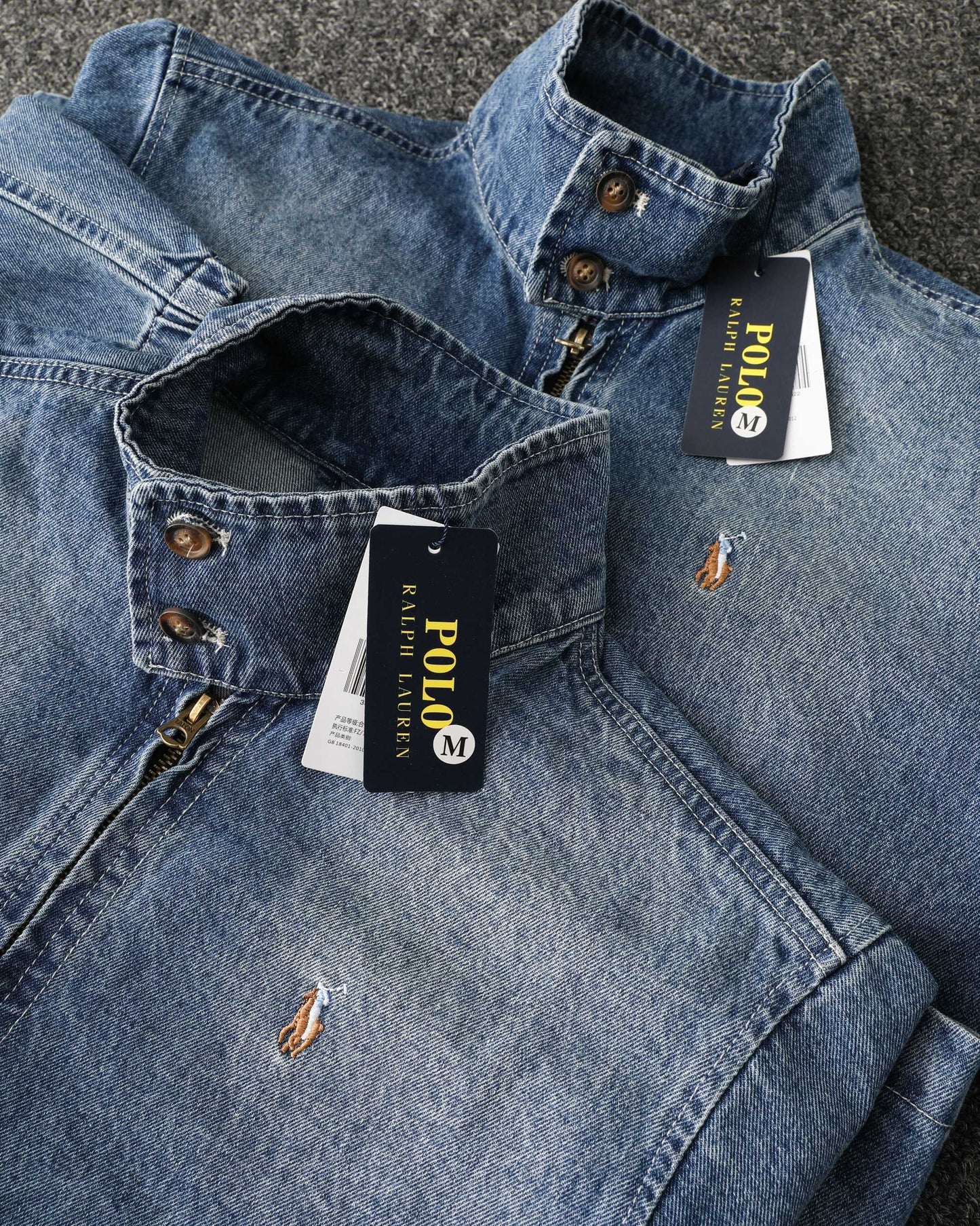 Ralph Lauren Washed Denim Jacket – 2025 Fall Collection