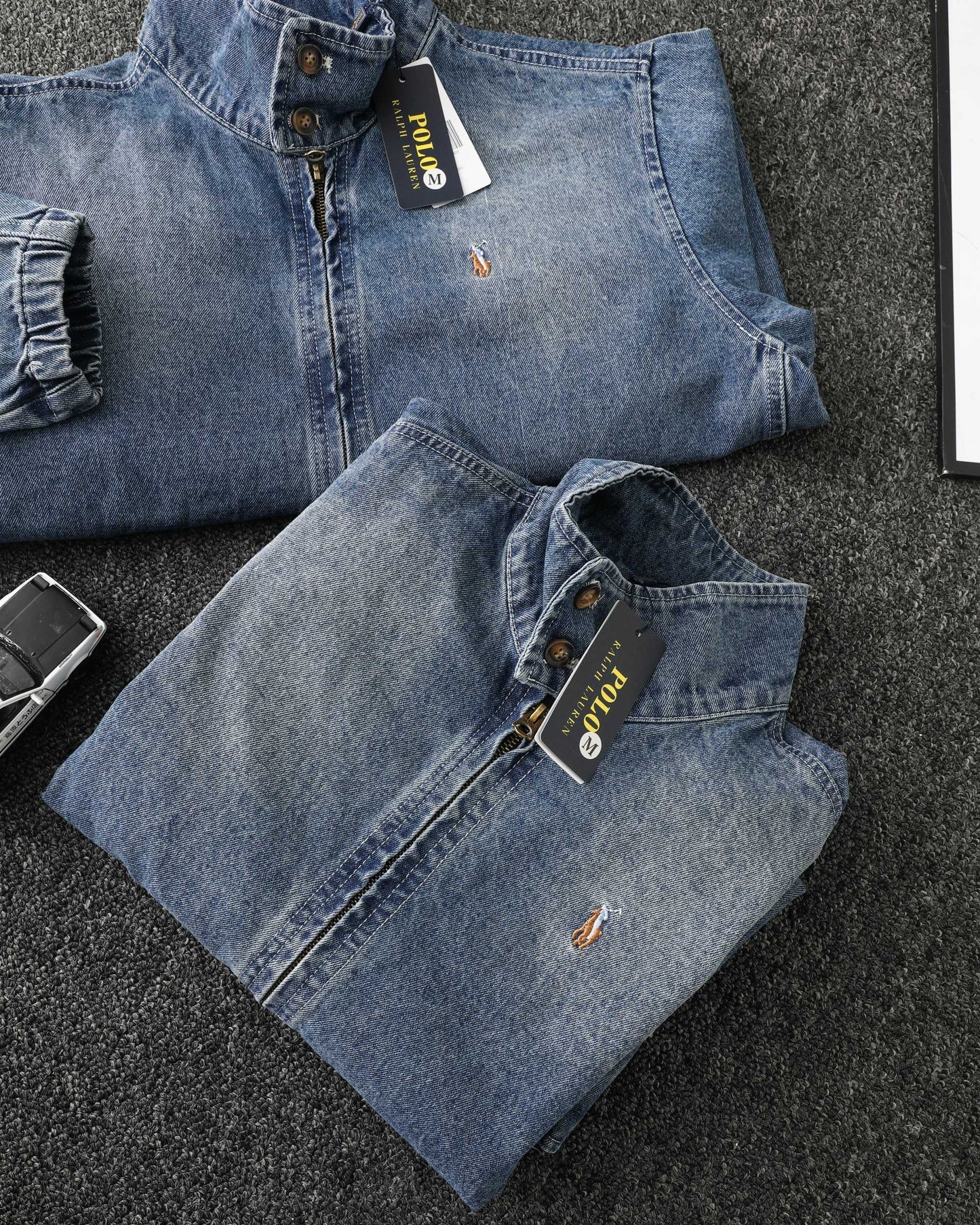 Ralph Lauren Washed Denim Jacket – 2025 Fall Collection