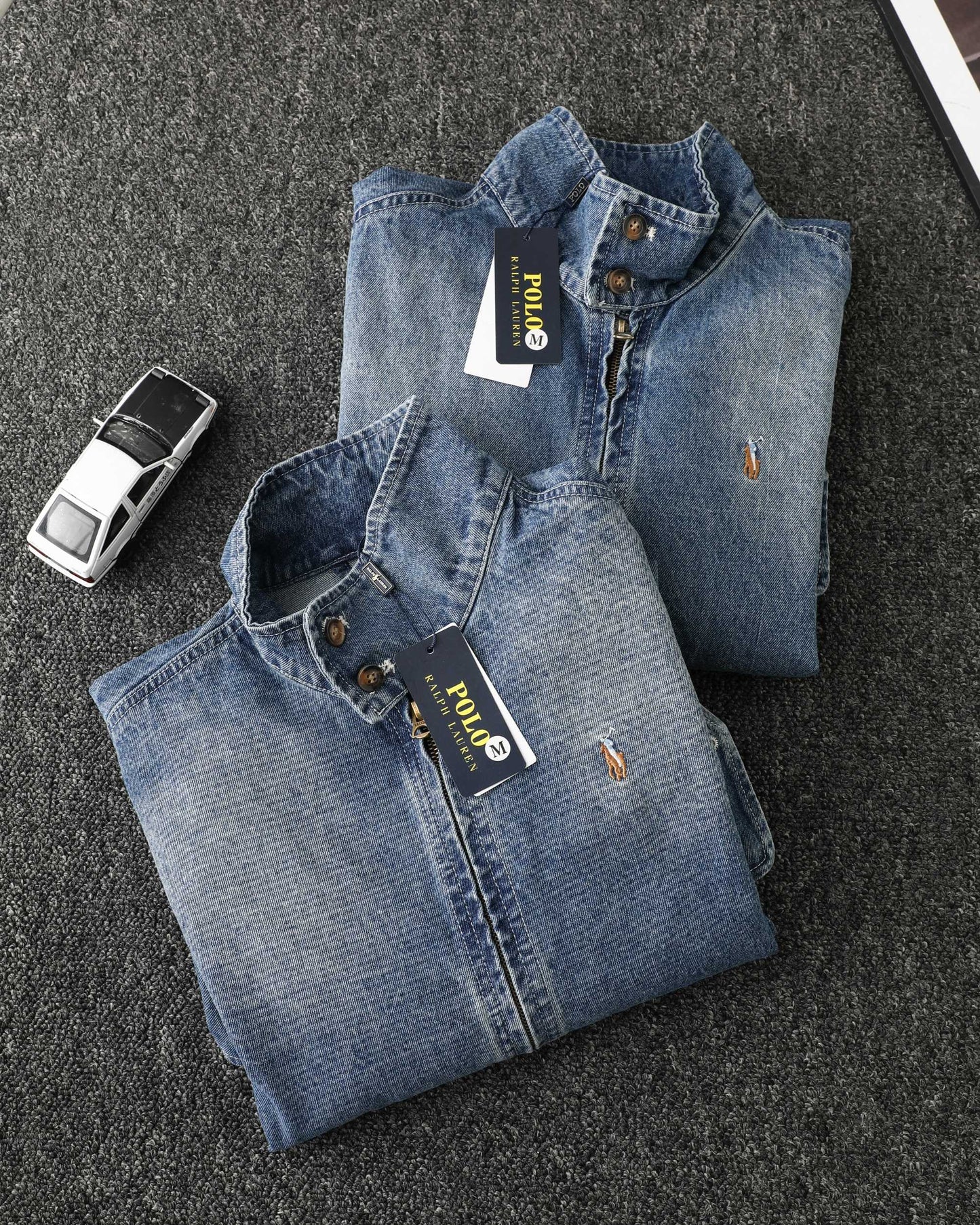 Ralph Lauren Washed Denim Jacket – 2025 Fall Collection