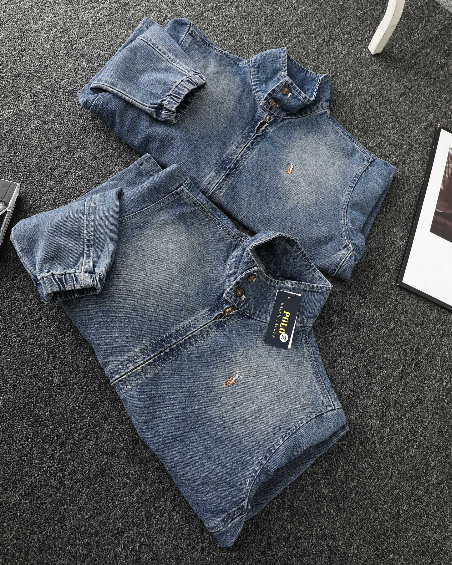Ralph Lauren Washed Denim Jacket – 2025 Fall Collection