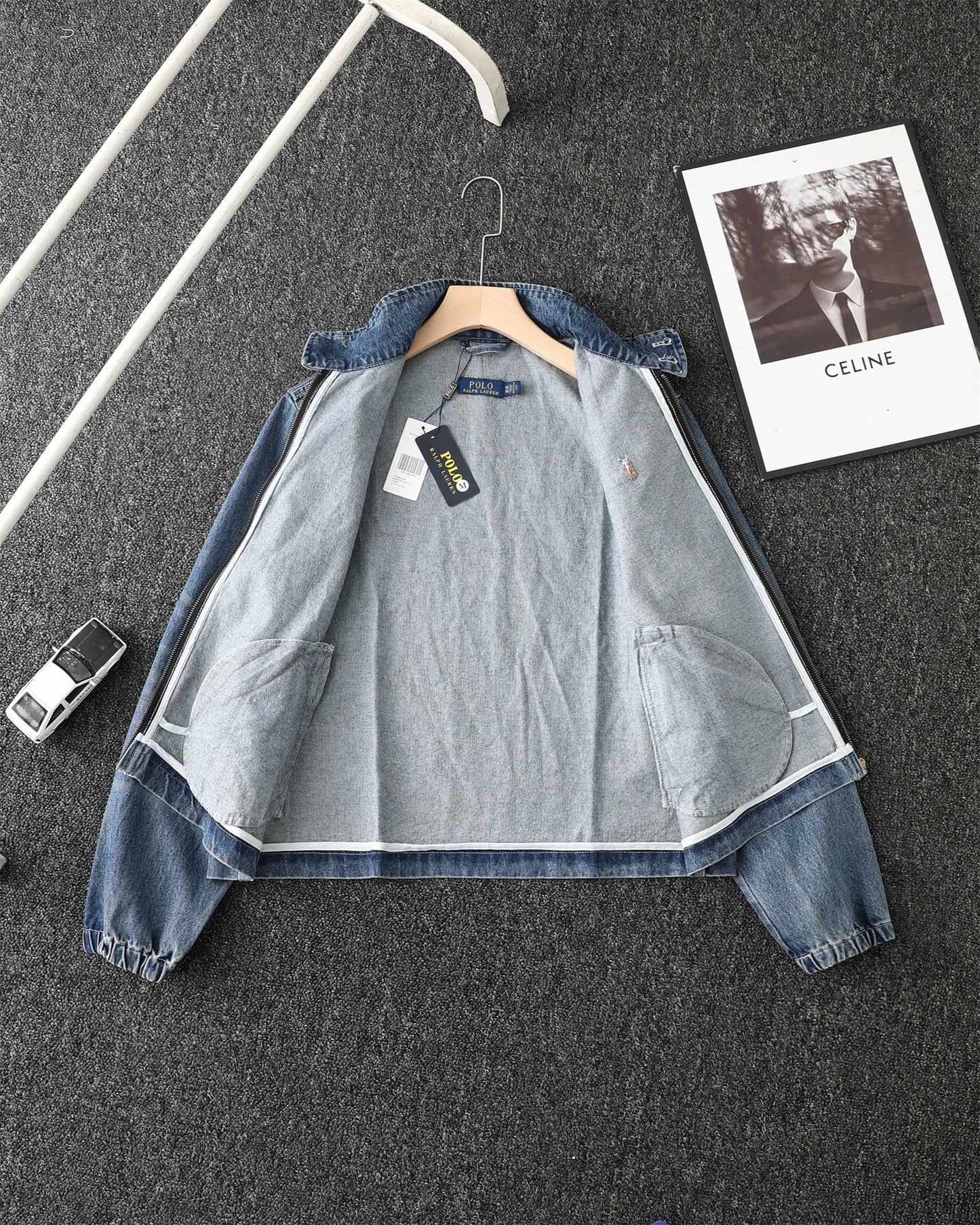 Ralph Lauren Washed Denim Jacket – 2025 Fall Collection