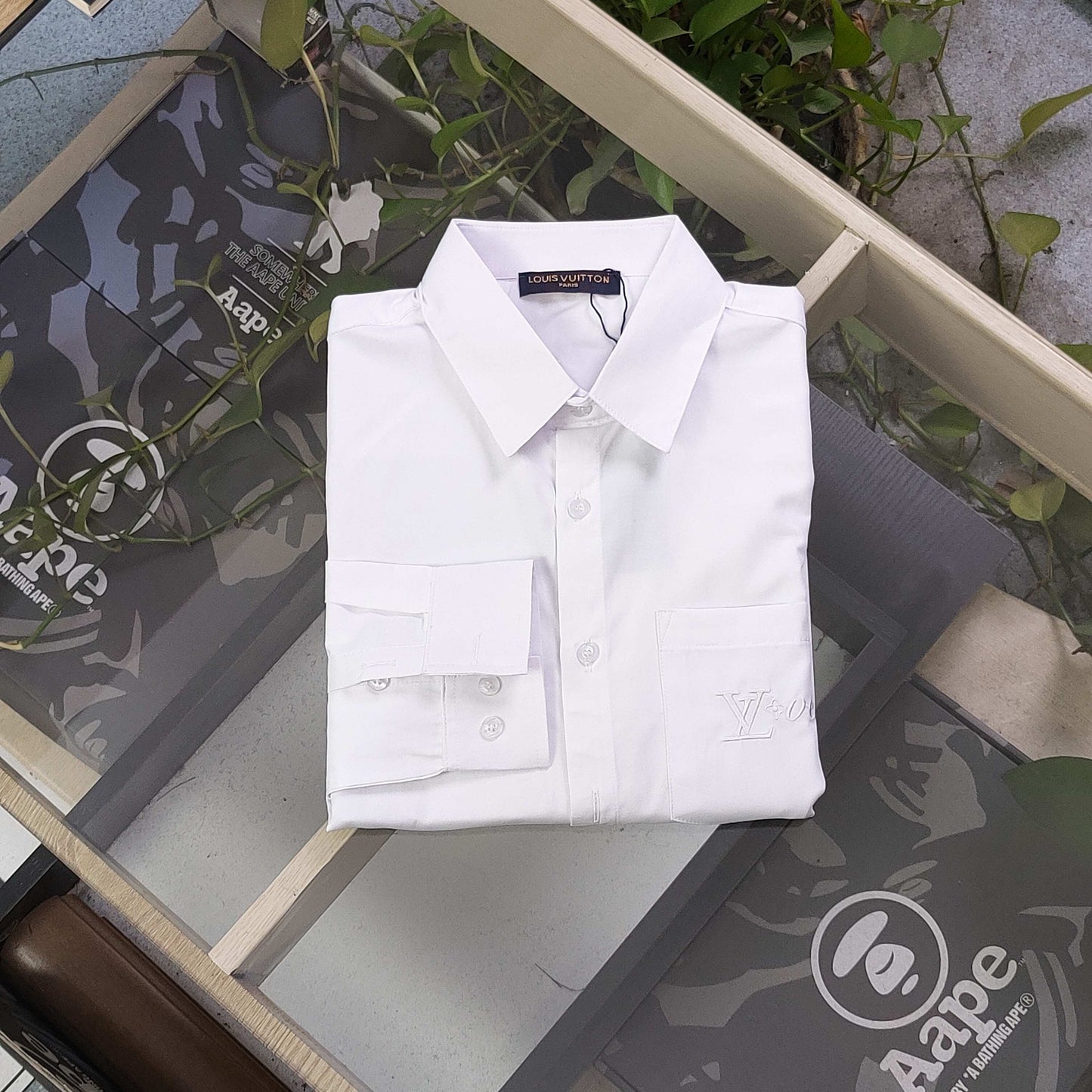 Louis Vuitton Classic Pocket Embroidered Long Sleeve Shirt – 2025 Collection