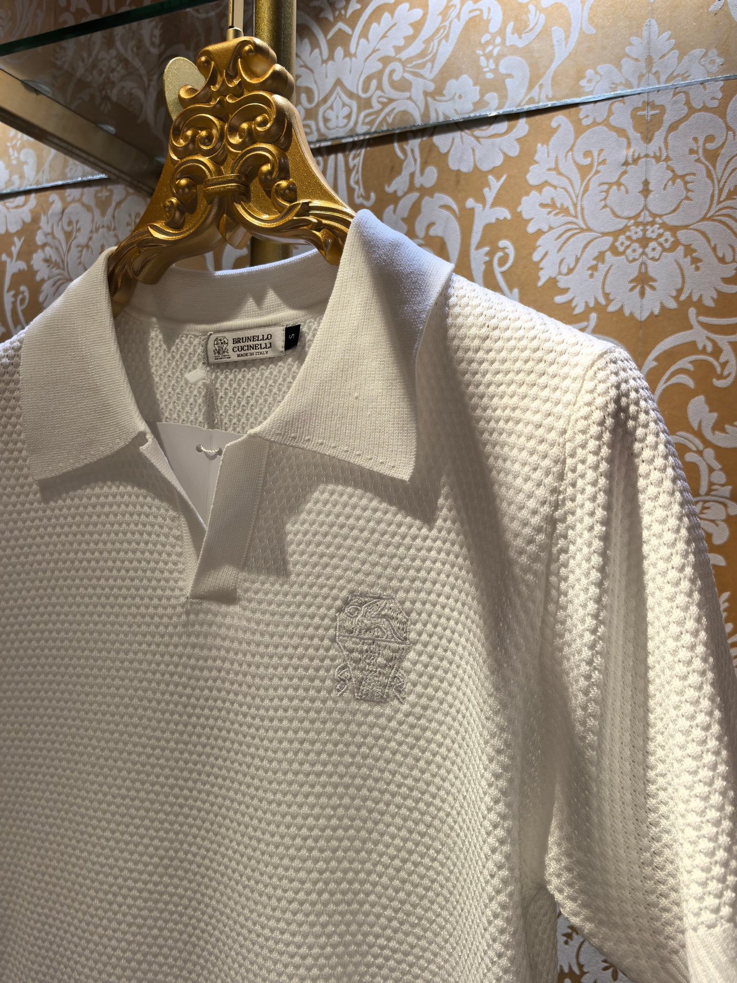 Brunello Cucinelli Logo Embroidery Knit Sweater – Spring/Summer Collection – 2026SS