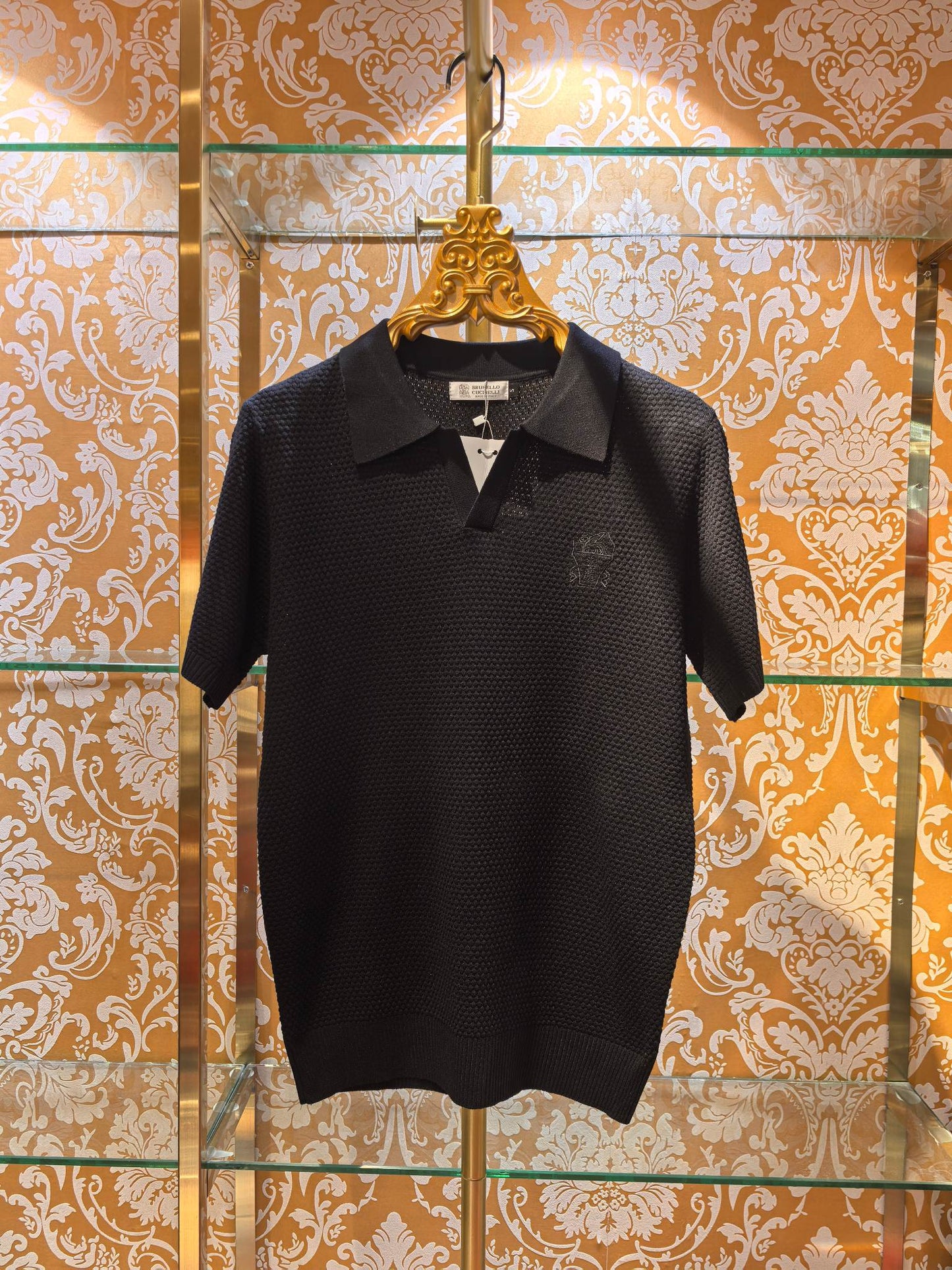 Brunello Cucinelli Logo Embroidery Knit Sweater – Spring/Summer Collection – 2026SS