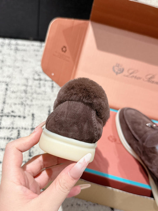 Loro Piana Classic Fur-Lined Loafers