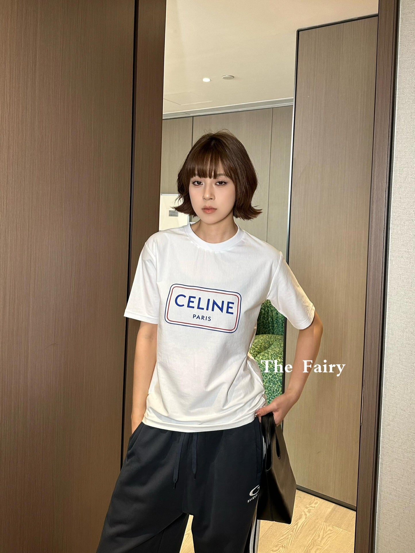 Celine Logo Print Cotton T-Shirt – Early Summer Collection – 2026SS
