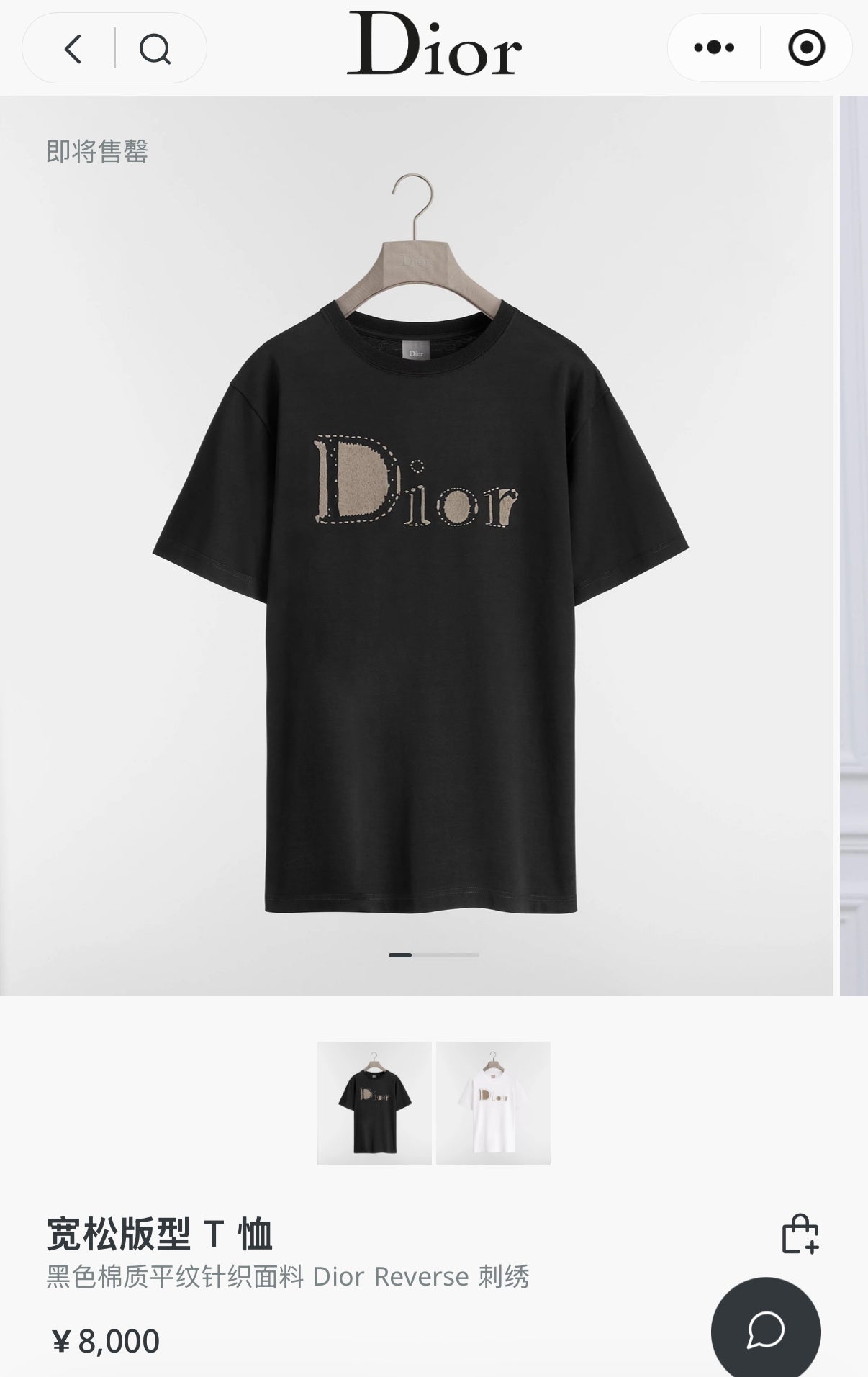 Dior Reverse Embroidered Loose Fit T-Shirt – Summer Collection 2026