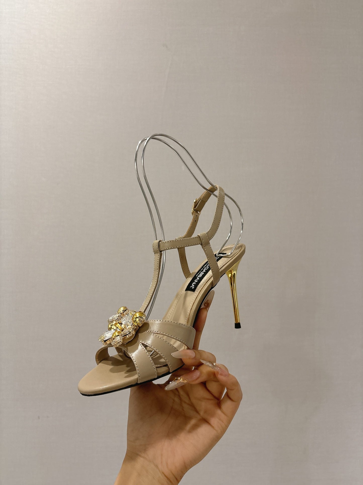Dolce & Gabbana Rhinestone Heeled Sandals