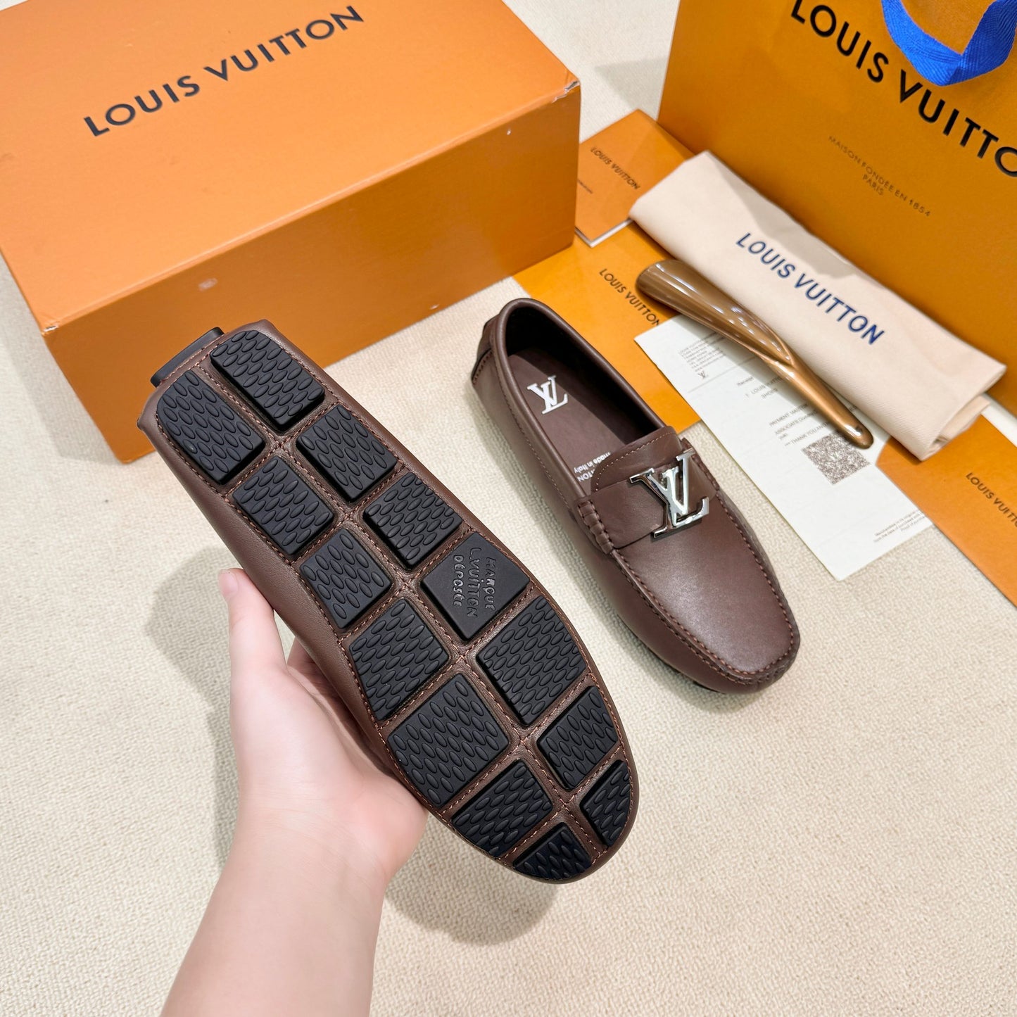 Louis Vuitton Leather Driving Shoes