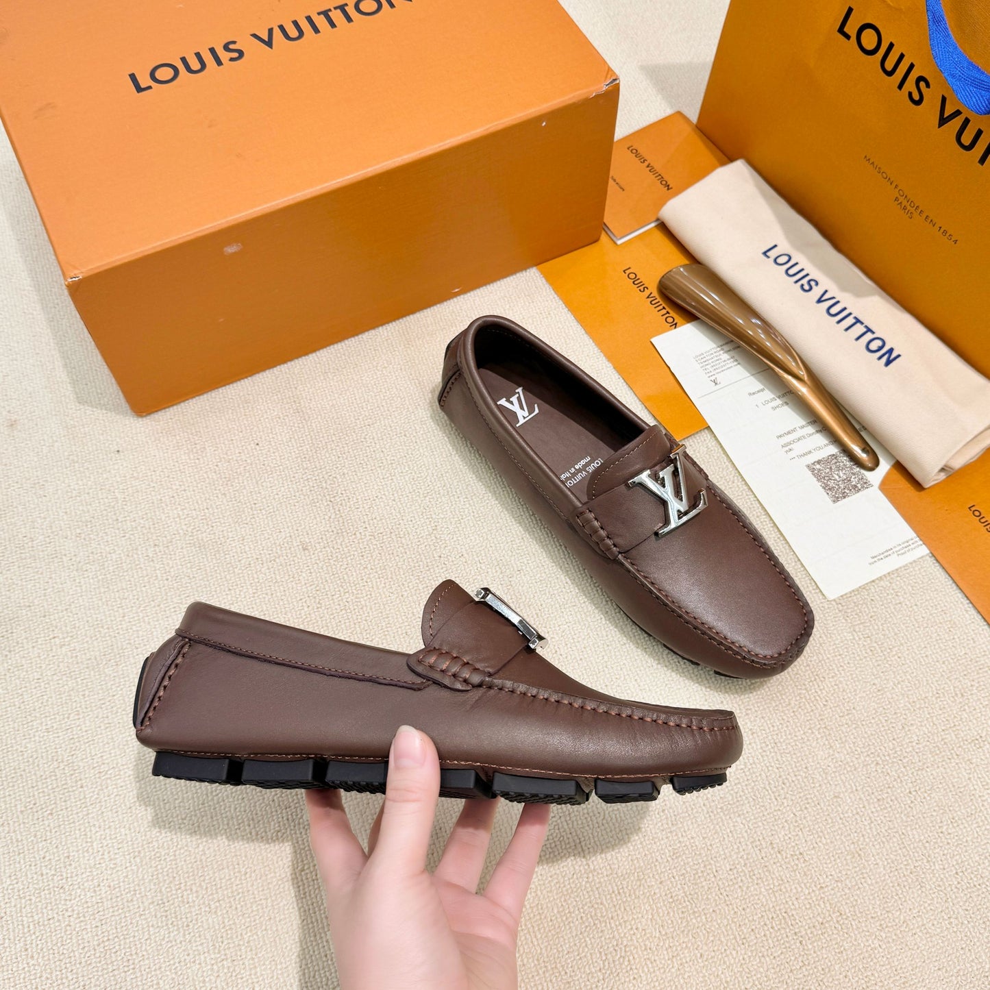 Louis Vuitton Leather Driving Shoes
