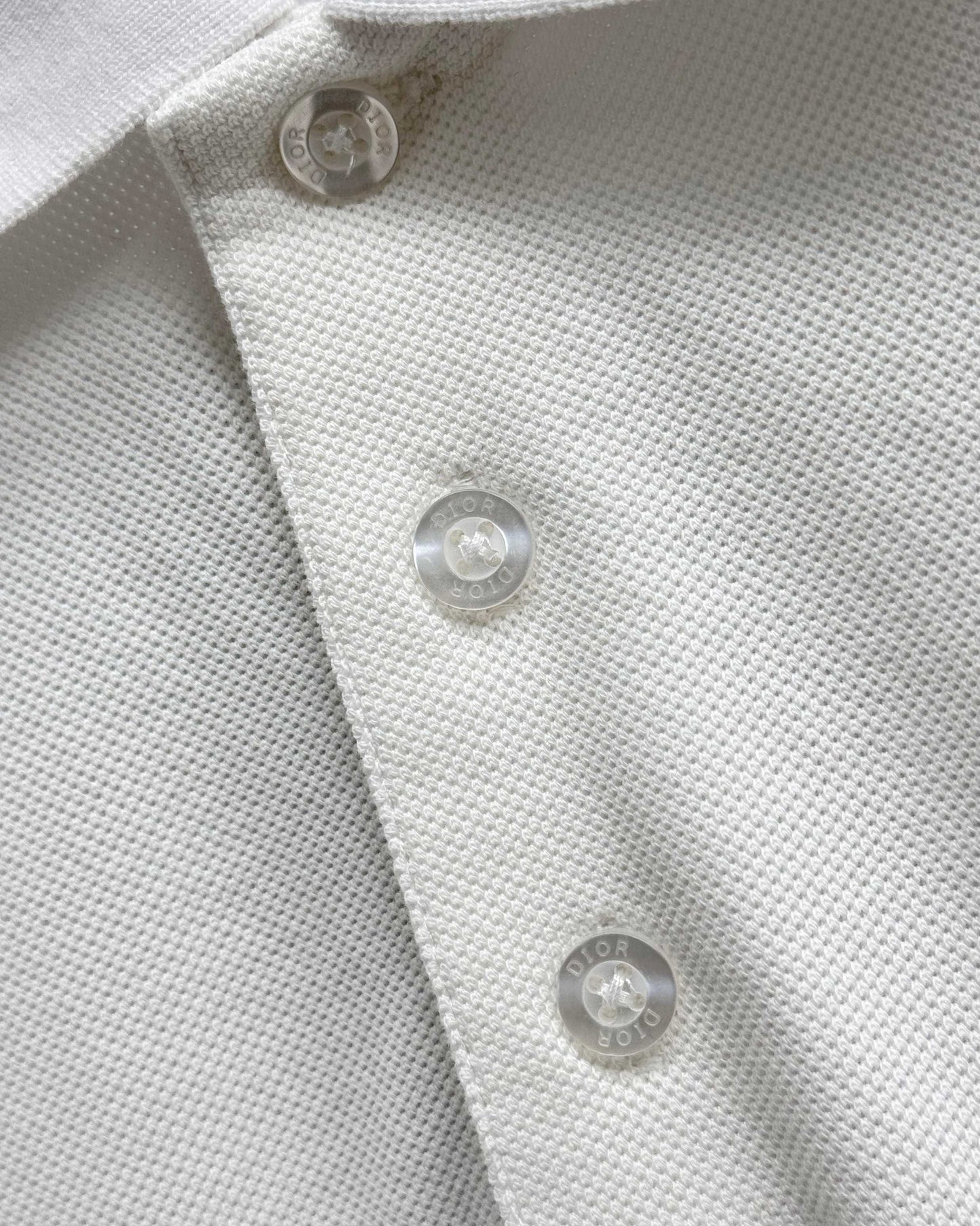 Dior Embroidered Letter Polo Shirt